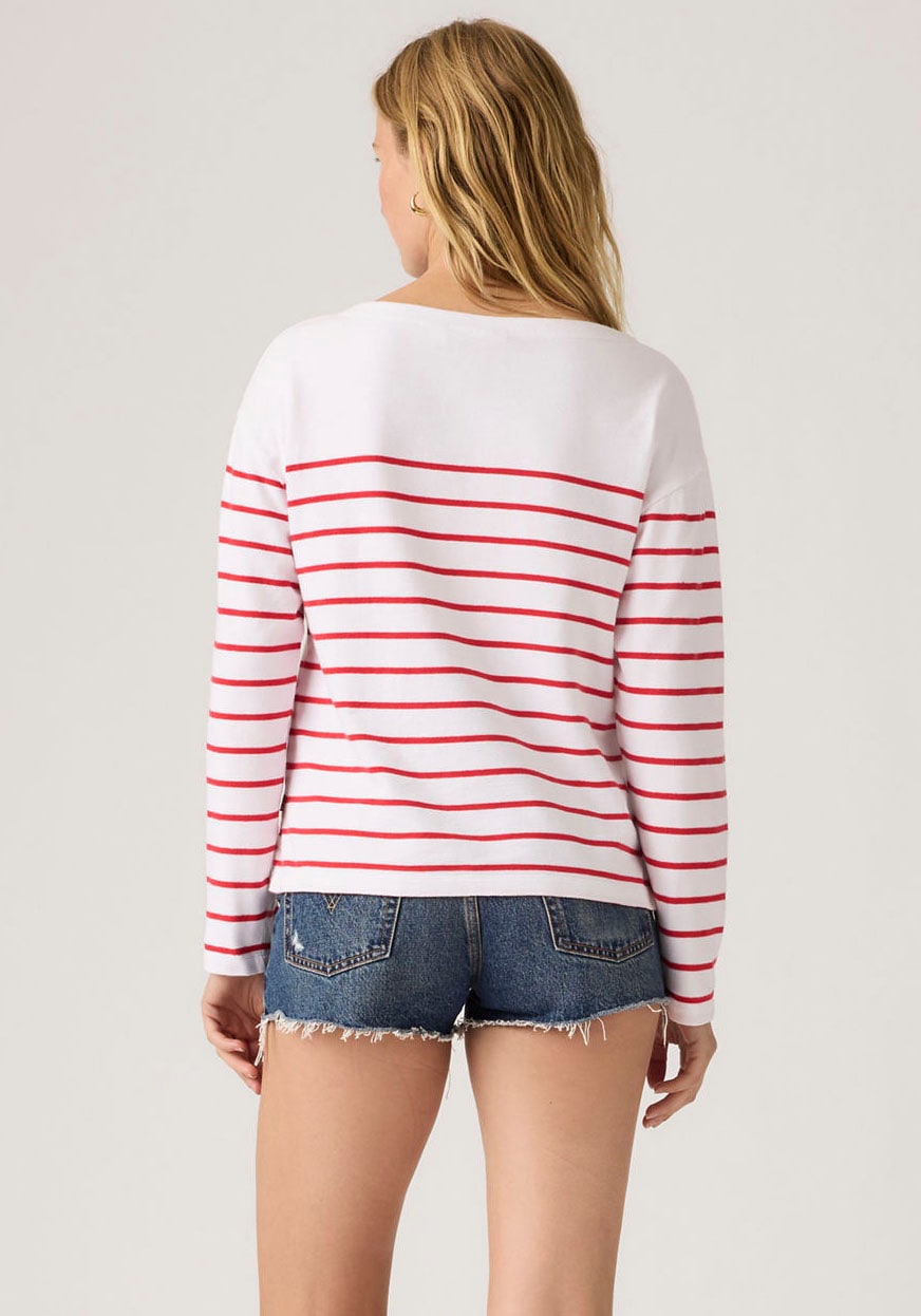 Levi's® Langarmshirt »MARIN STRIPE TOP« Saum mit kurzen Seitenschlitzen