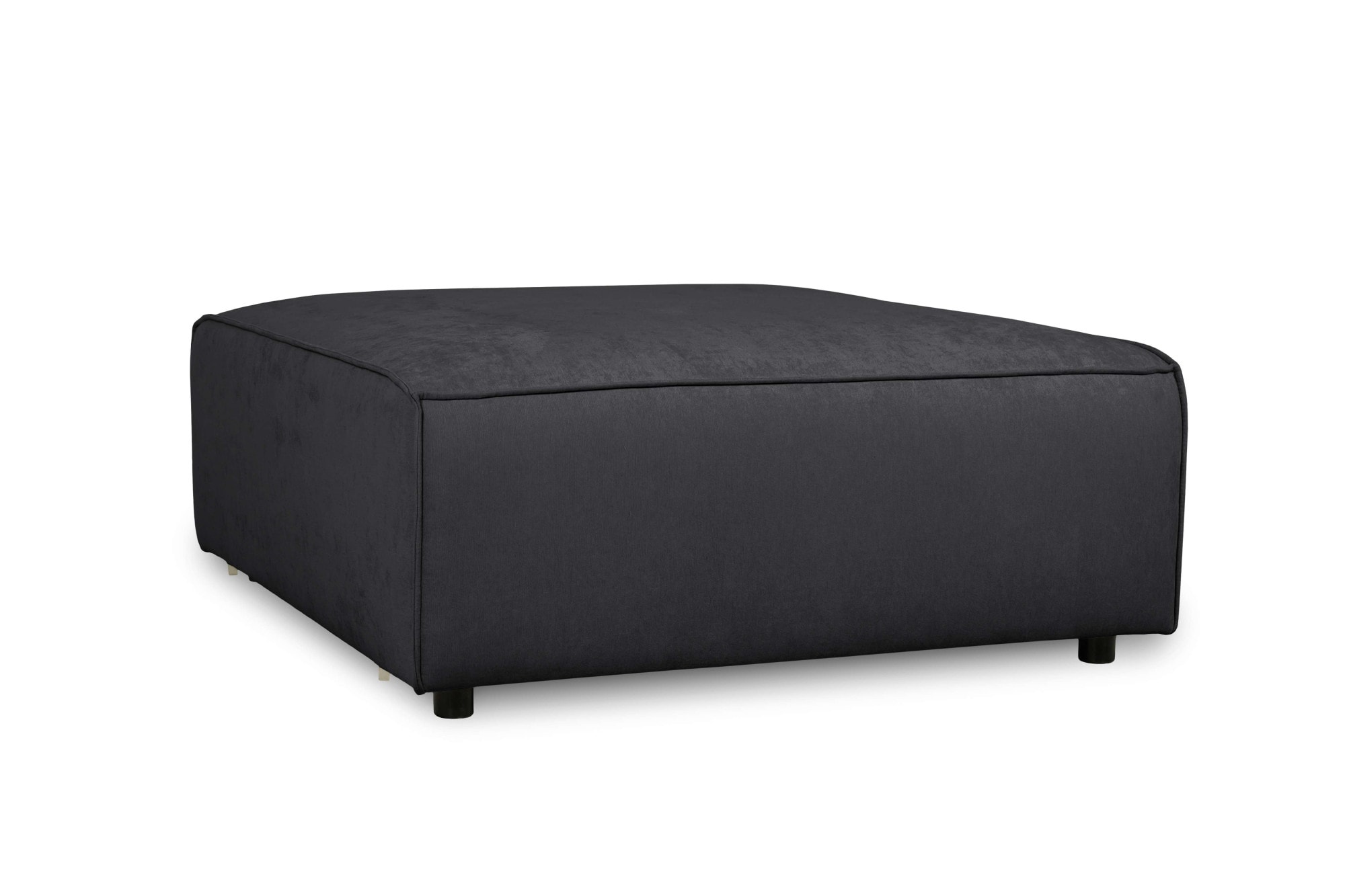 GOODproduct Polsterhocker »Jorrena, extra weicher Chenille-Stoff« Praktische Ergänzung, 105x105 cm, mit Wellenunterfederung