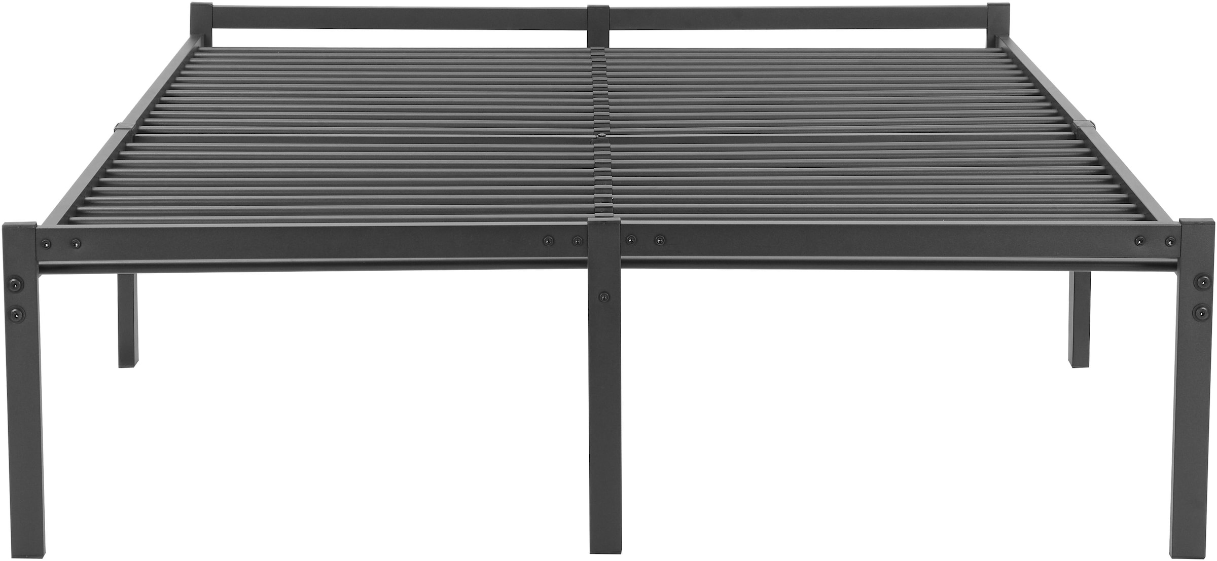 INOSIGN Metallbett »LIST Bett Bettgestell Bettrahmen Einzelbett Doppelbett«, (Stahlbett schwarz in TOP Qualität und 4 Breiten), Bett mit 26 Lattenroste zum Schutz der Matratze Bestseller