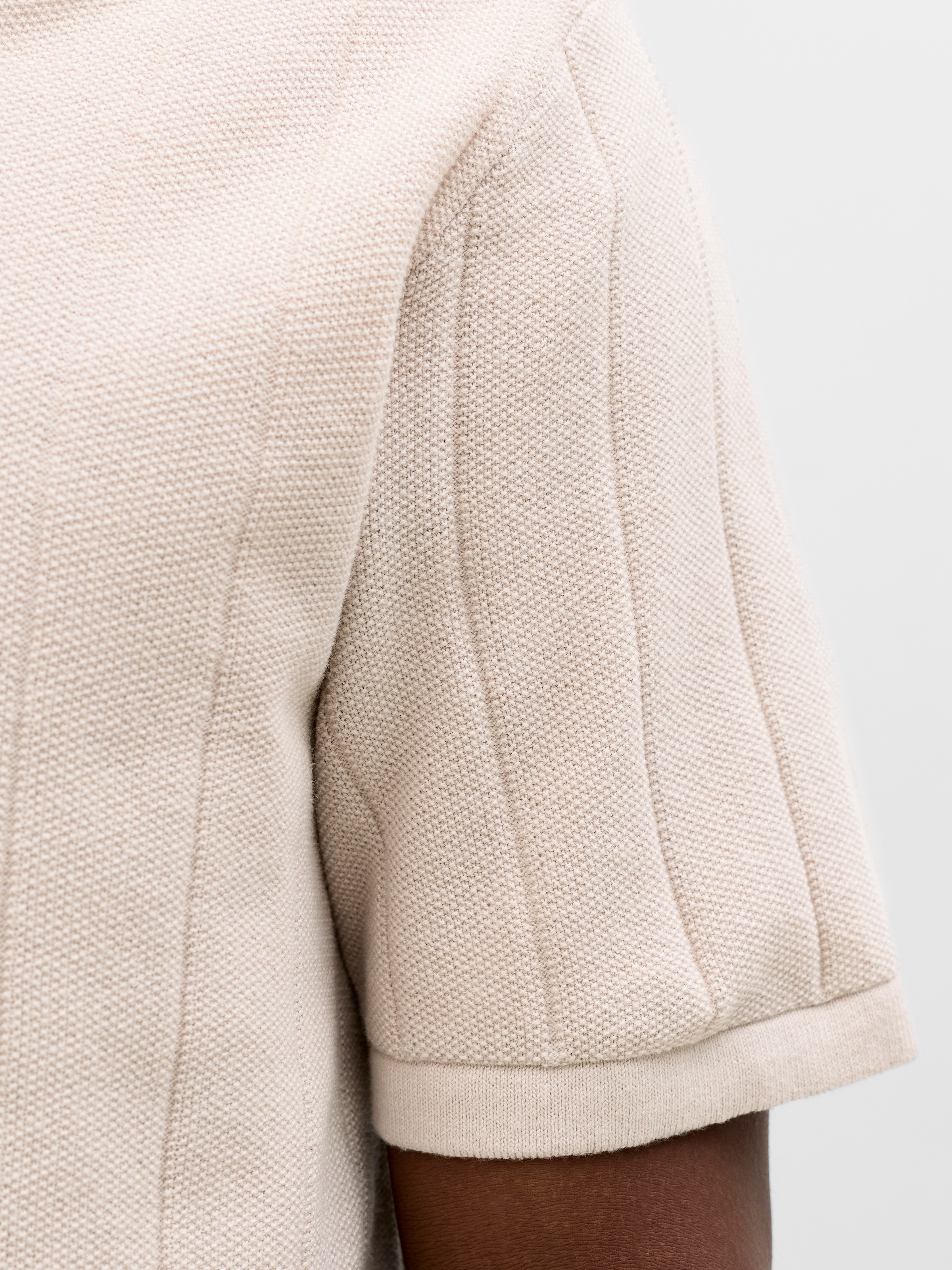 Jack & Jones Pull à col polo »JJEBRADLEY KNIT SPLIT NECK SS SN« Coton