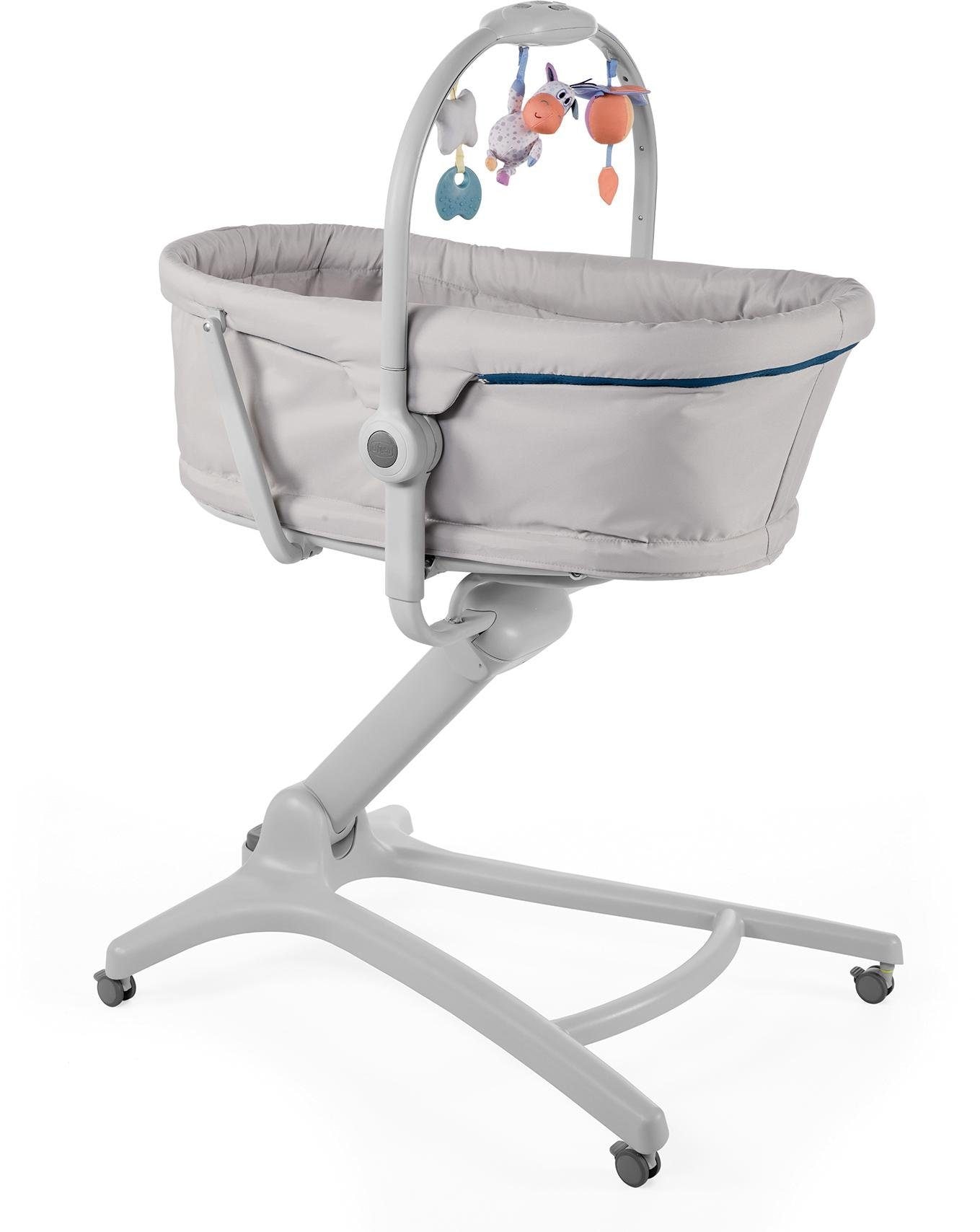 Chicco Kombihochstuhl »Baby Hug 4 in 1, Glacial«, Stubenwagen, Liegesessel,  Hochstuhl und erster Stuhl in Einem! acheter confortablement