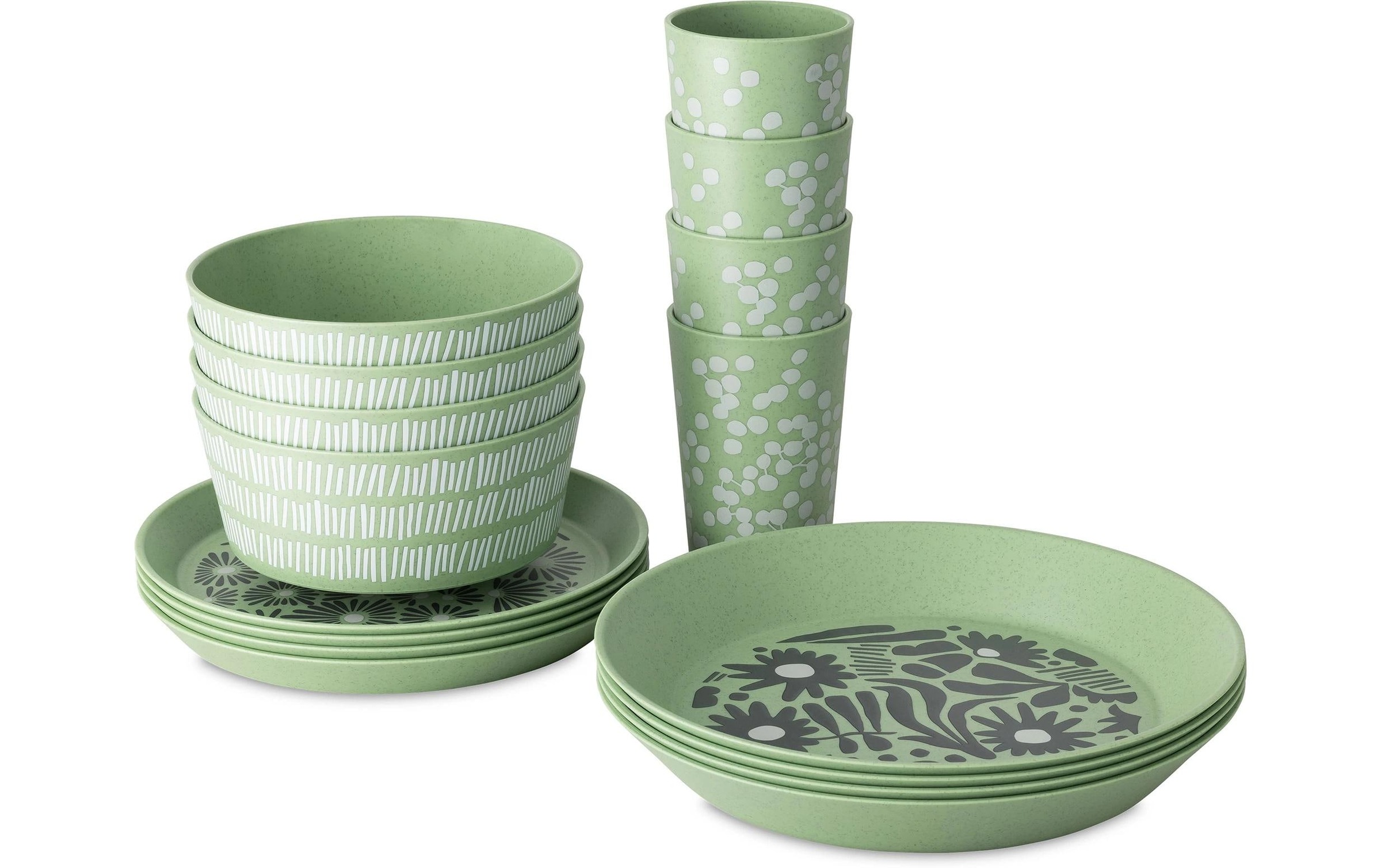Image of KOZIOL Geschirr-Set "BLOMSTER SET, Geschirrset 16-teilig"
