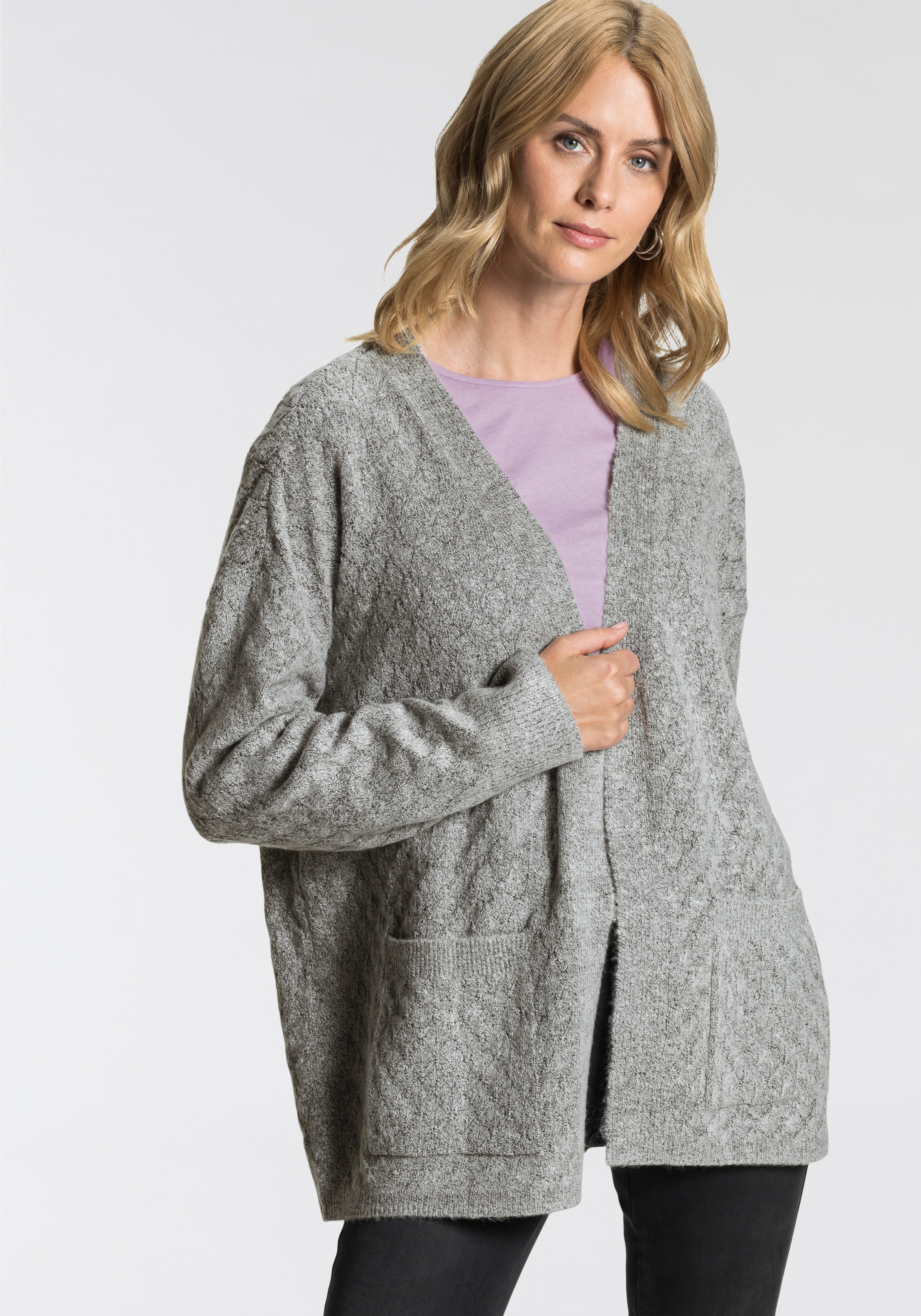 Image of Boysen's Ajourstrickjacke, filigranes Muster NEUE KOLLEKTION bei Ackermann Versand Schweiz