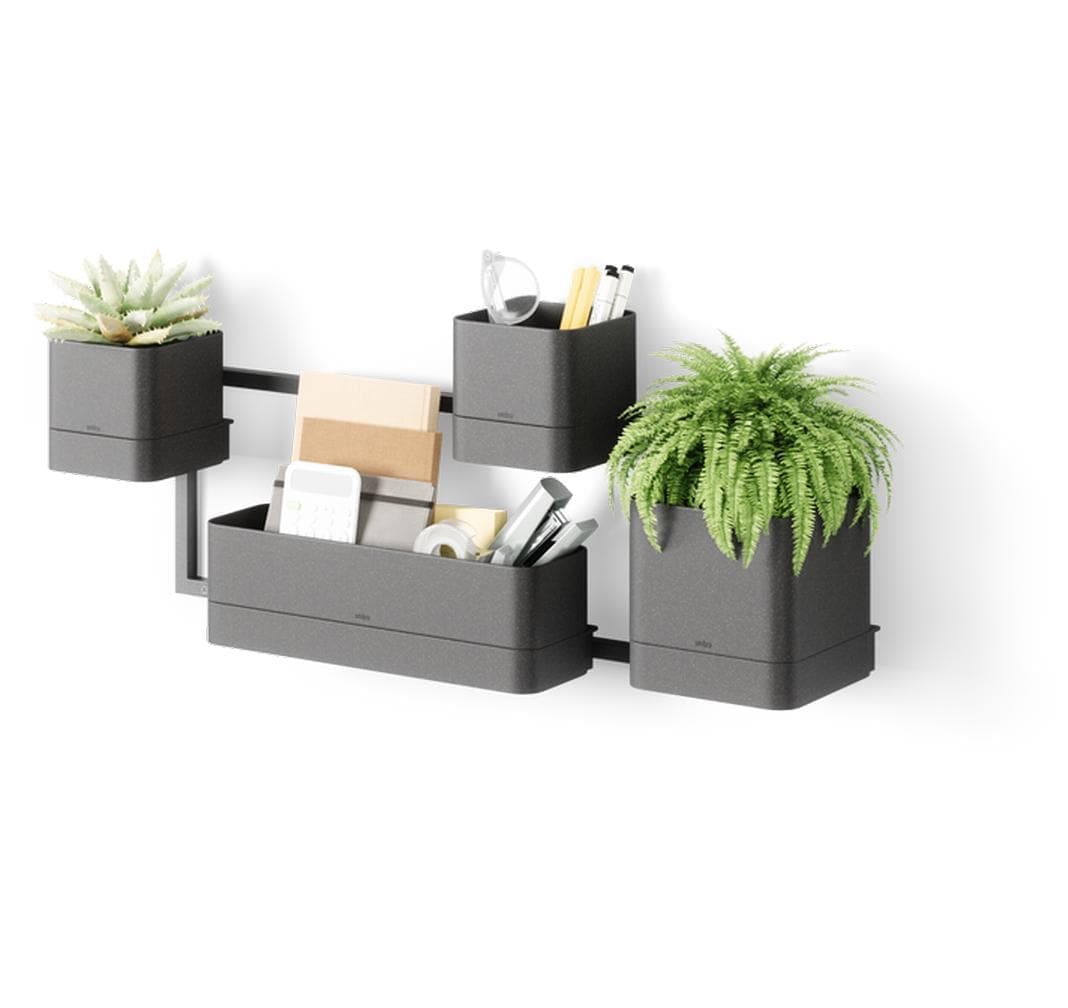 Umbra Blumentopf »Cubiko 41 x 21 x 23 cm, Schwarz«