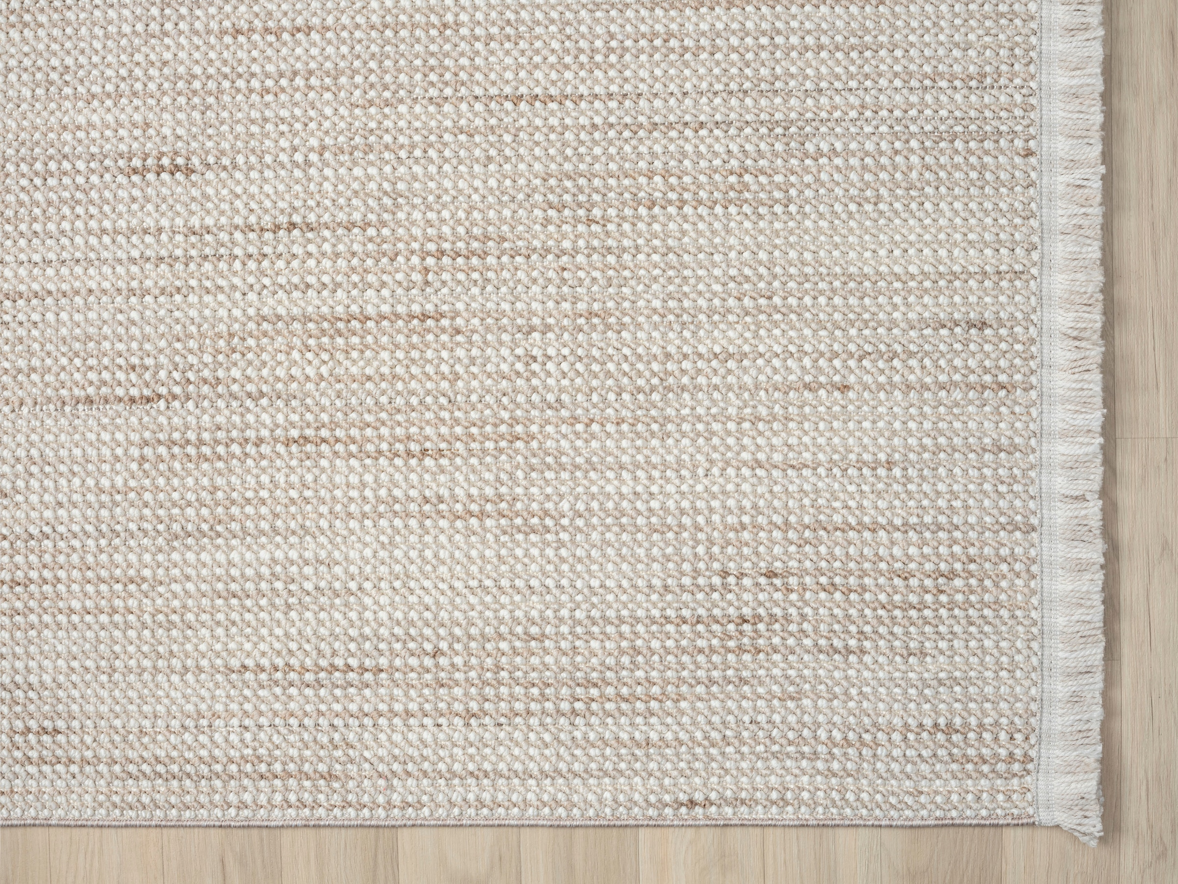 Myflair Möbel & Accessoires Teppich »Ava« rechteckig 7 mm Höhe Uni Farben, meliert, Sisal-Optik, auch in rund erhältlich, mit Fransen