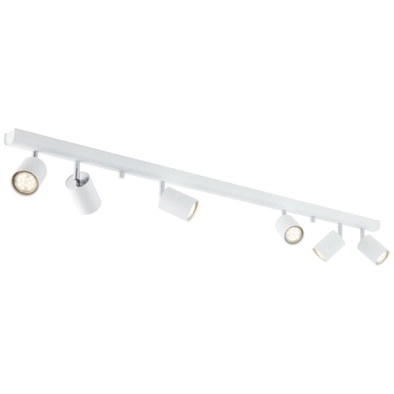 Brilliant Deckenstrahler »Different«, 6 flammig, Leuchtmittel GU10 | ohne Leuchtmittel, Spotbalken 6flg weiss