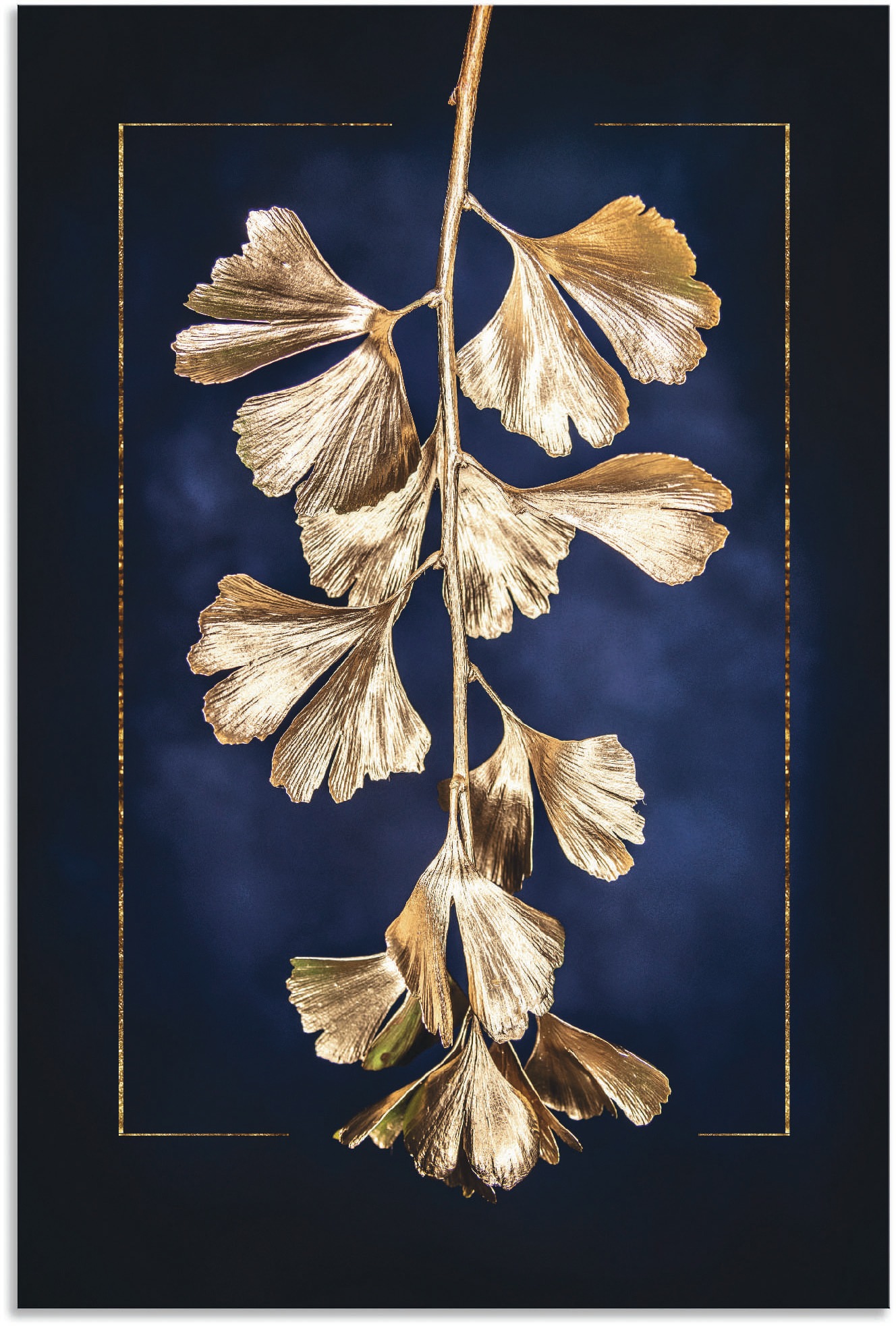 Image of Artland Wandbild »Goldener Gingko«, Blätterbilder, (1 St.), in vielen Grössen & Produktarten - Alubild / Outdoorbild für den Aussenbereich, Leinwandbild, Poster, Wandaufkleber / Wandtattoo auch für Badezimmer geeignet bei Ackermann Versand Schweiz