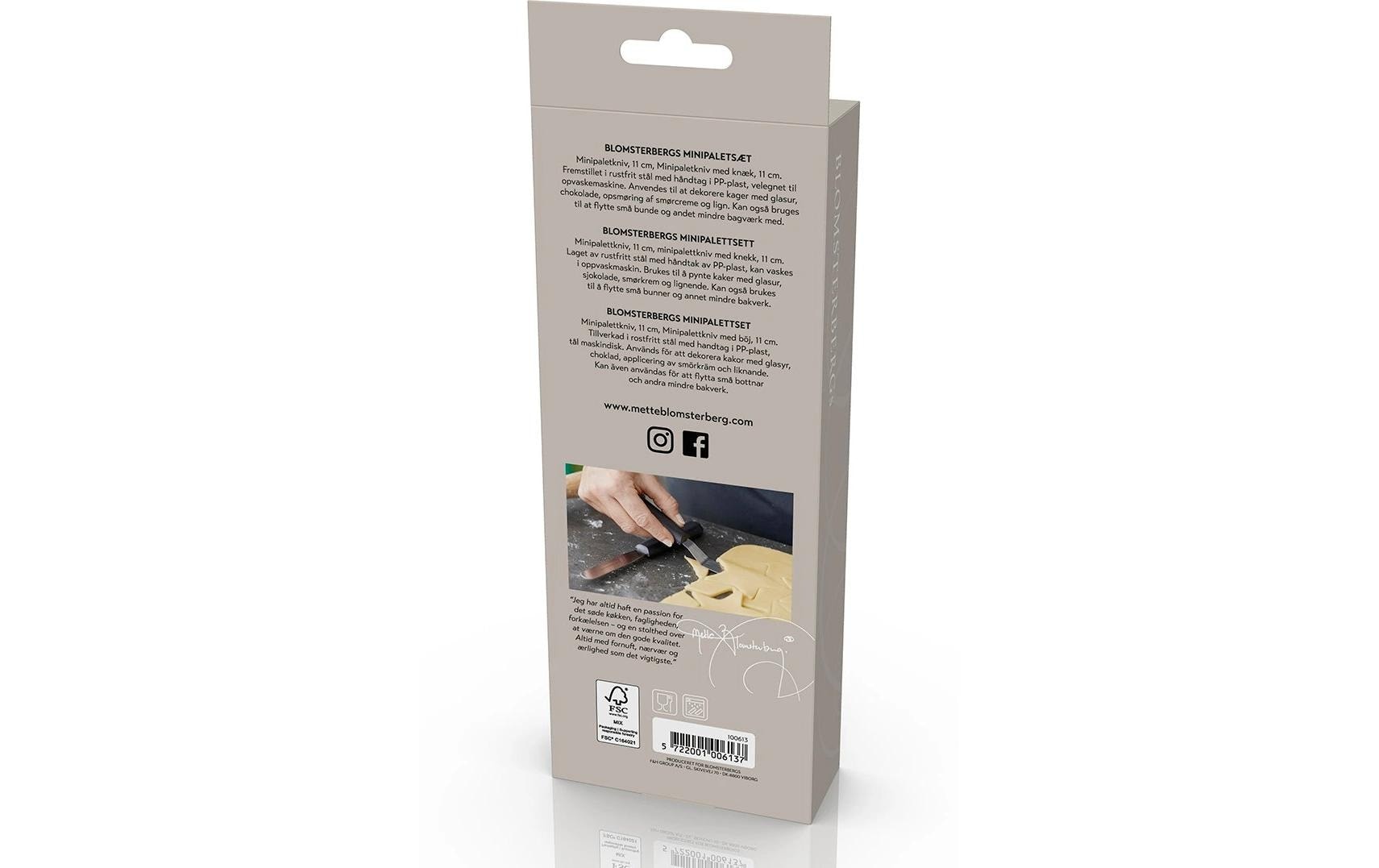   Spatule »Wender-Set Palette Mini 11 cm, Stahl«