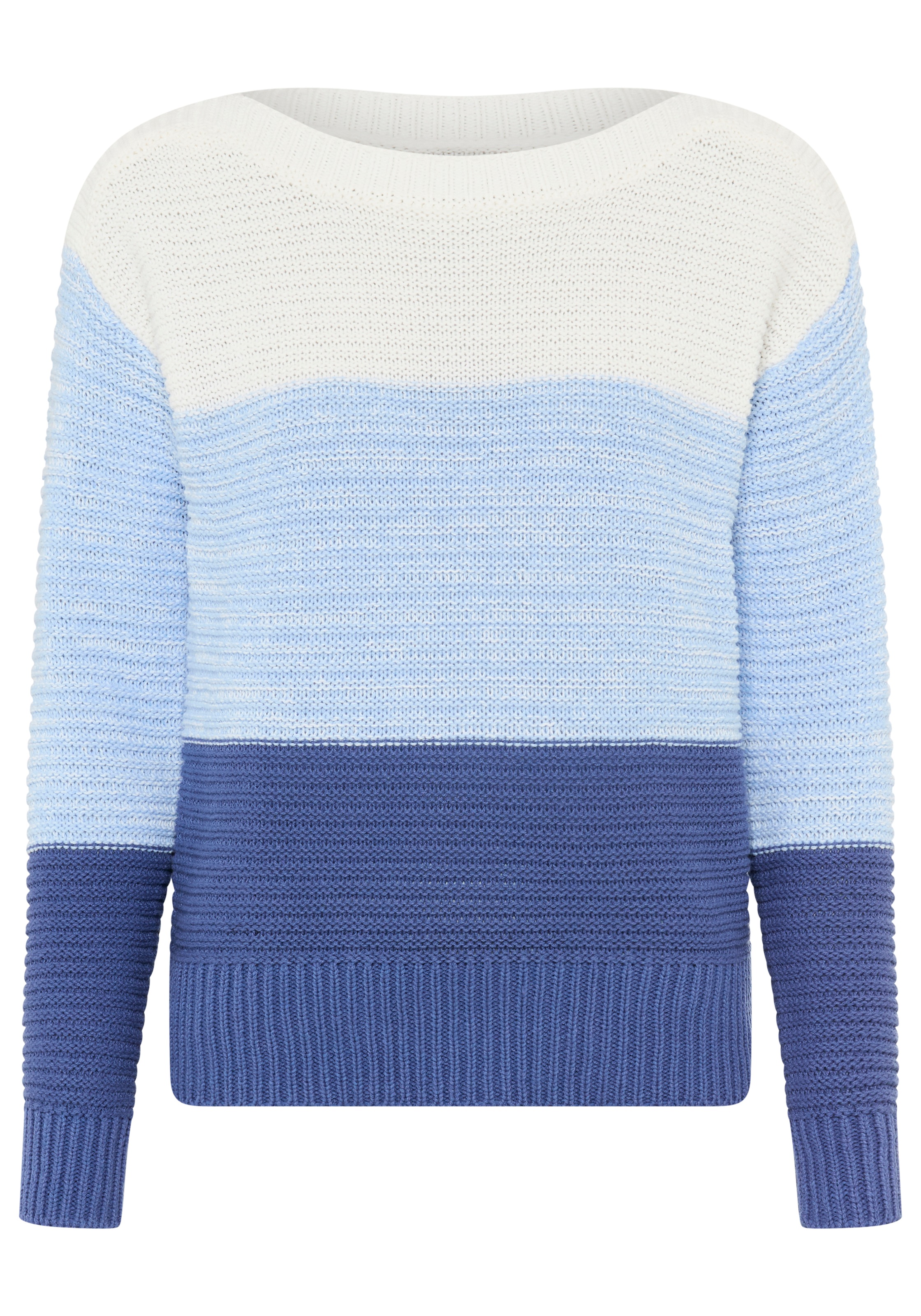 Laura Scott Pull à rayures leichter Übergangspullover mit Strukturstrick