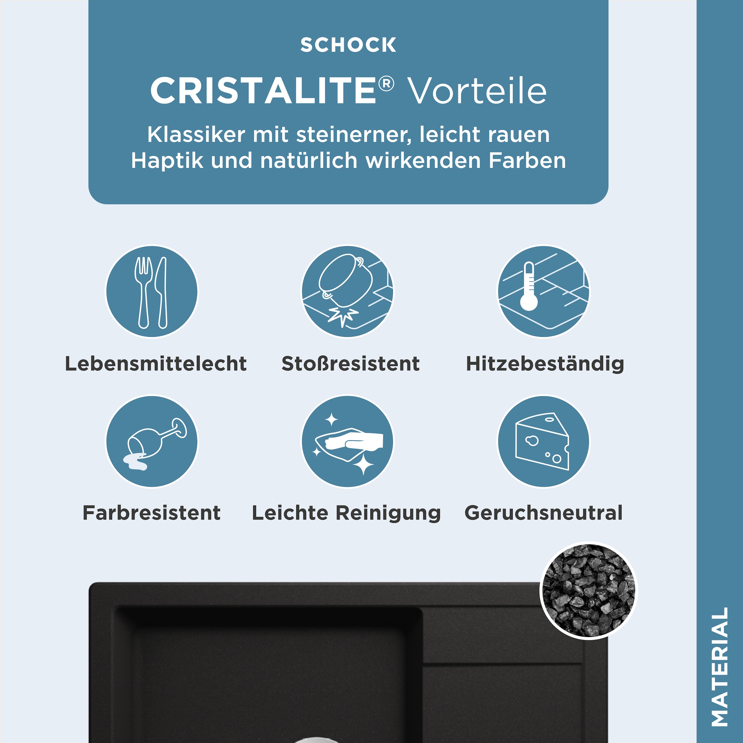 Schock Évier en granit »Lucca Plus«