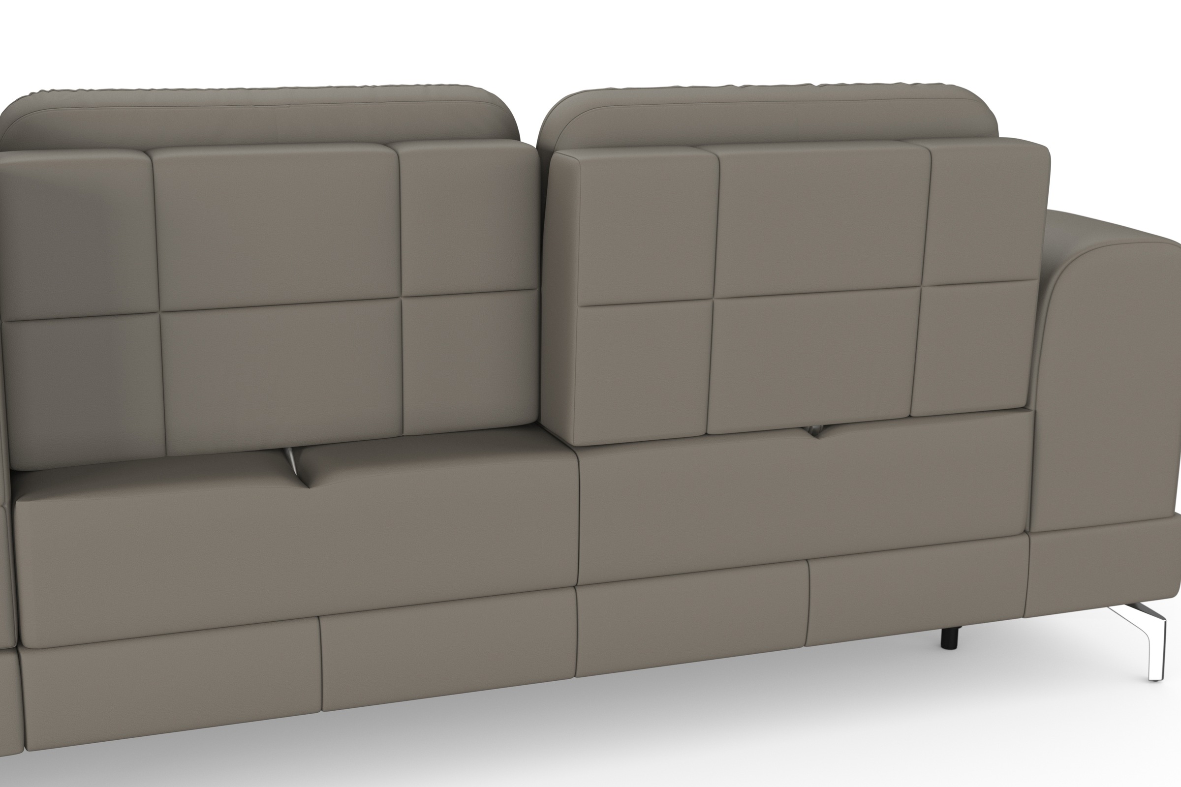 sit&more Ecksofa »Bendigo L-Form«, inklusive Sitztiefenverstellung, Bodenfreiheit 12 cm, in 2 Fussfarben