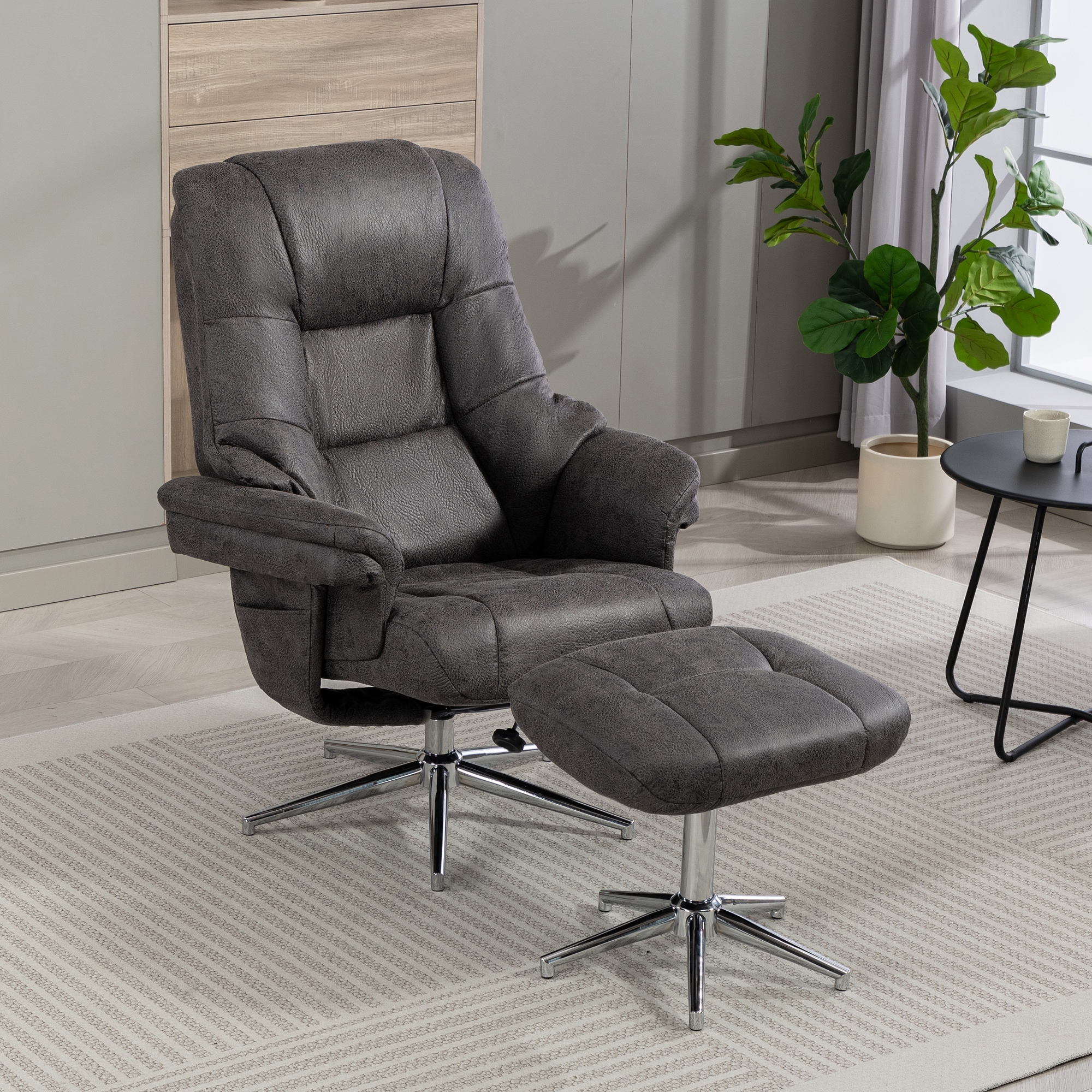 Image of Duo Collection TV-Sessel "Burnaby" mit Hocker und Relaxfunktion, 360 Grad drehbar