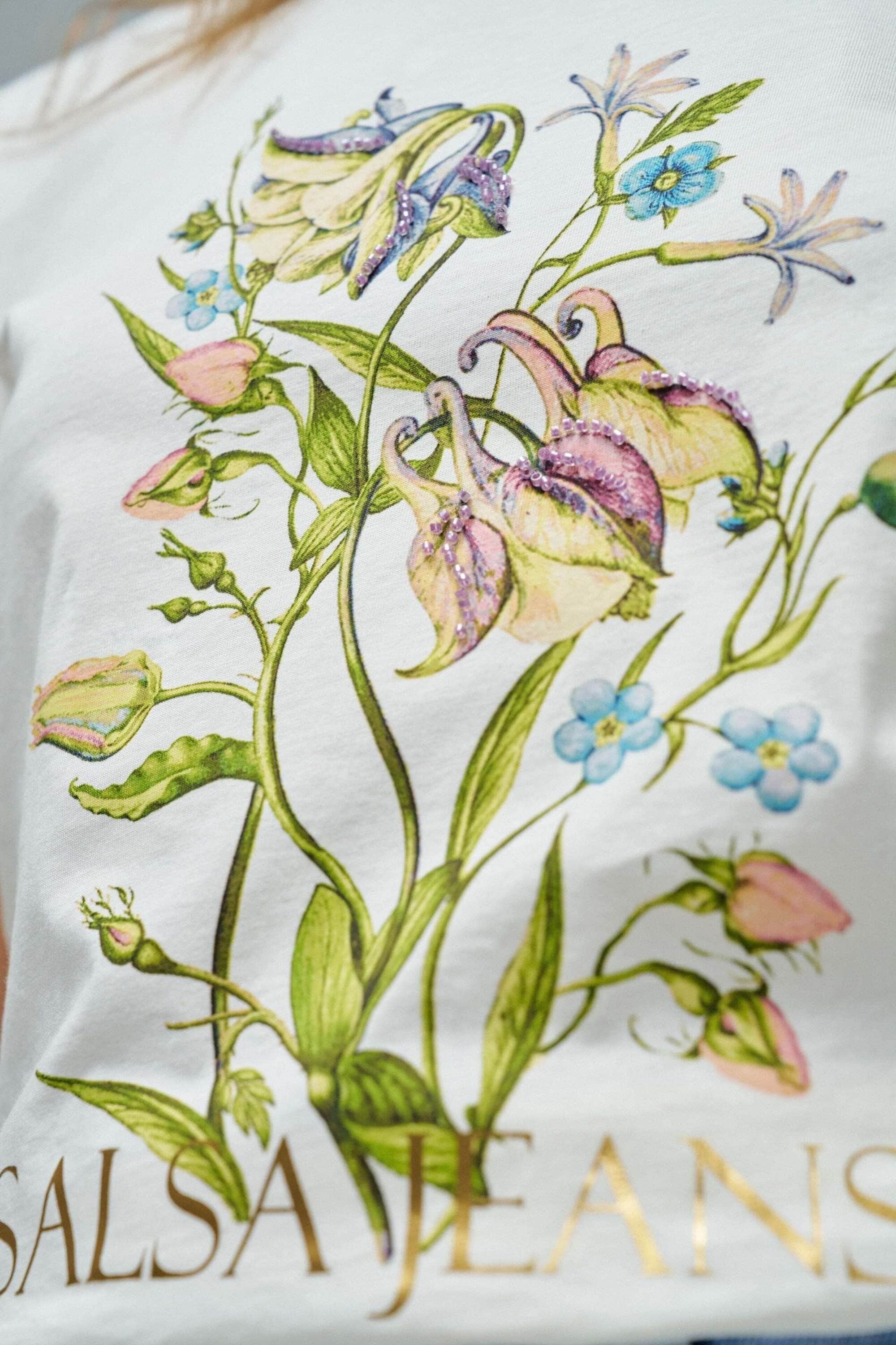 Salsa T-Shirt »Salsa Jeans T-Shirt Flower Print«