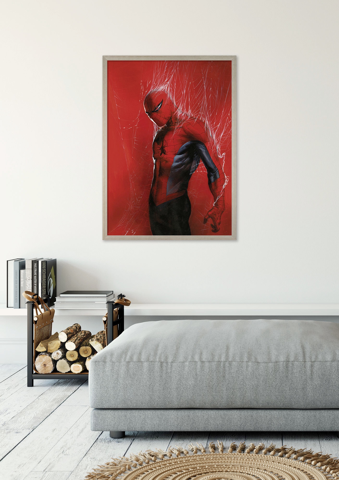 Image of Komar Wandbild "Marvel Spider-Man Through the Spider Web" Disney Set, 1 Stk. tlg. 50 x 70 cm (Breite x Höhe) - Kinderzimmer, Dekoration