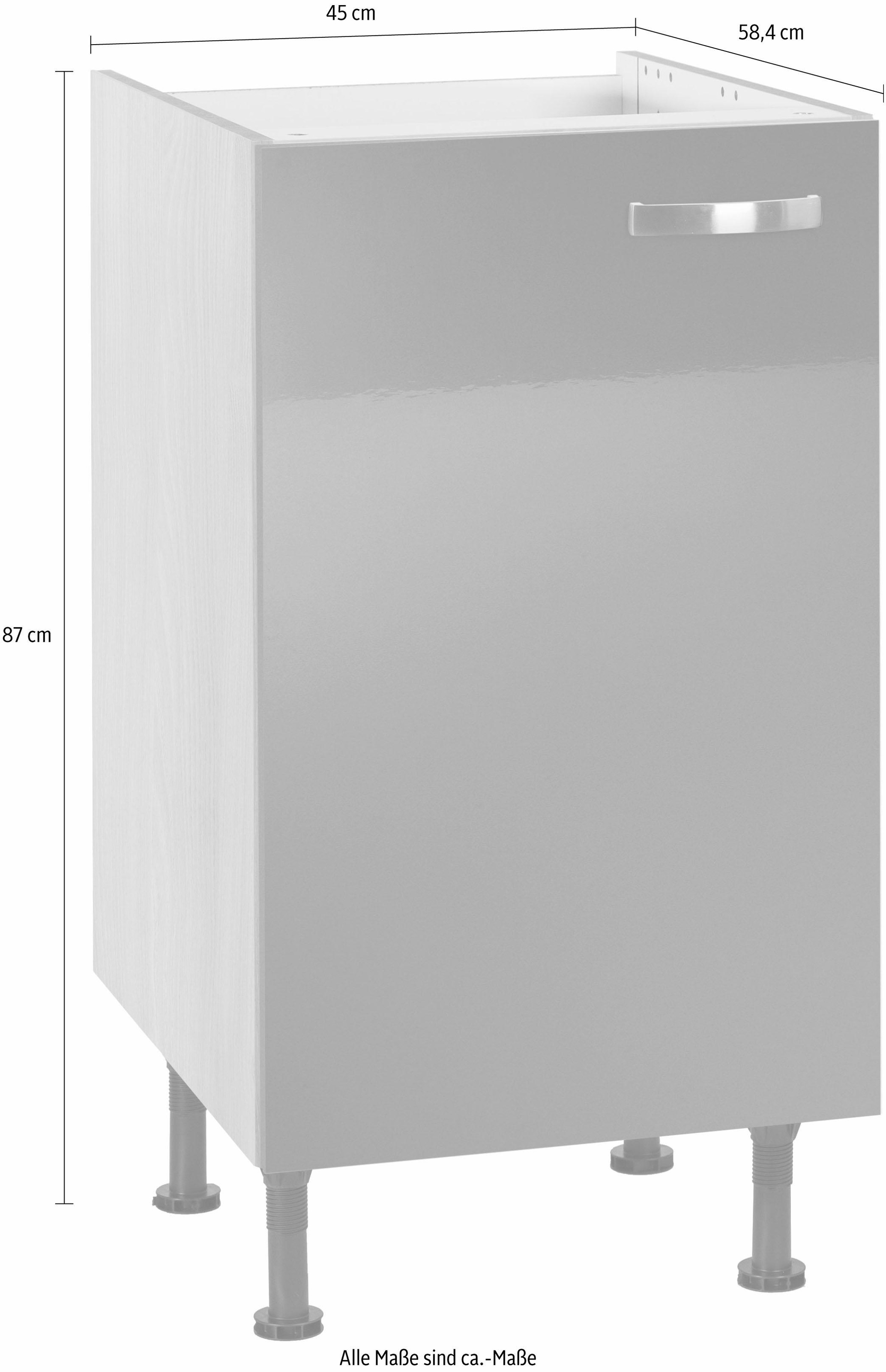 KOCHSTATION Spülenschrank »KS-Cara«, Breite 45 cm