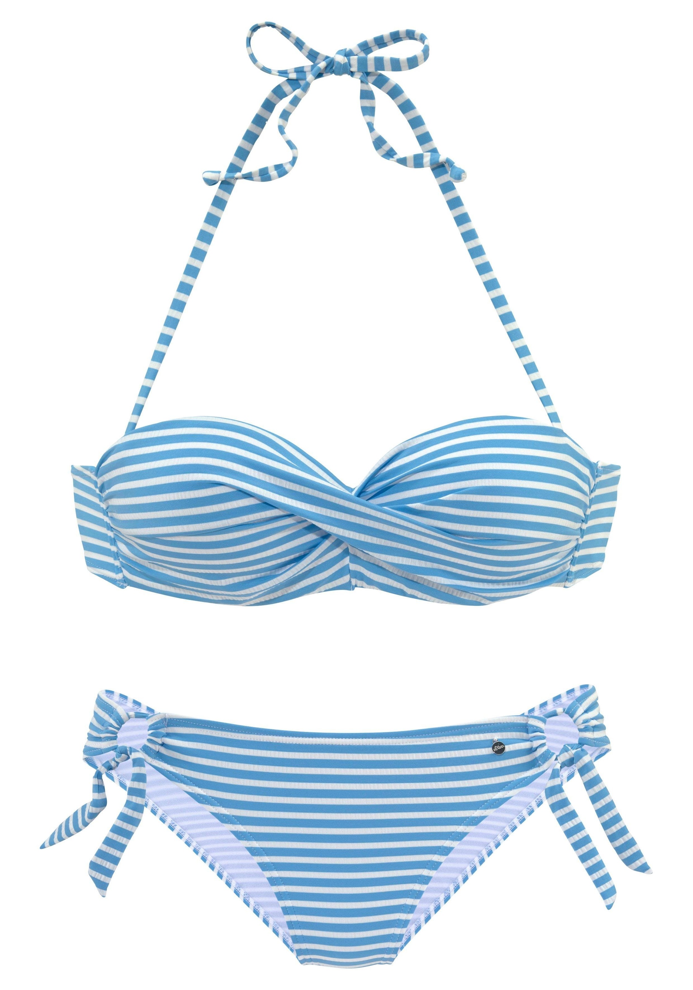 s.Oliver Bügel-Bandeau-Bikini in Wickeloptik