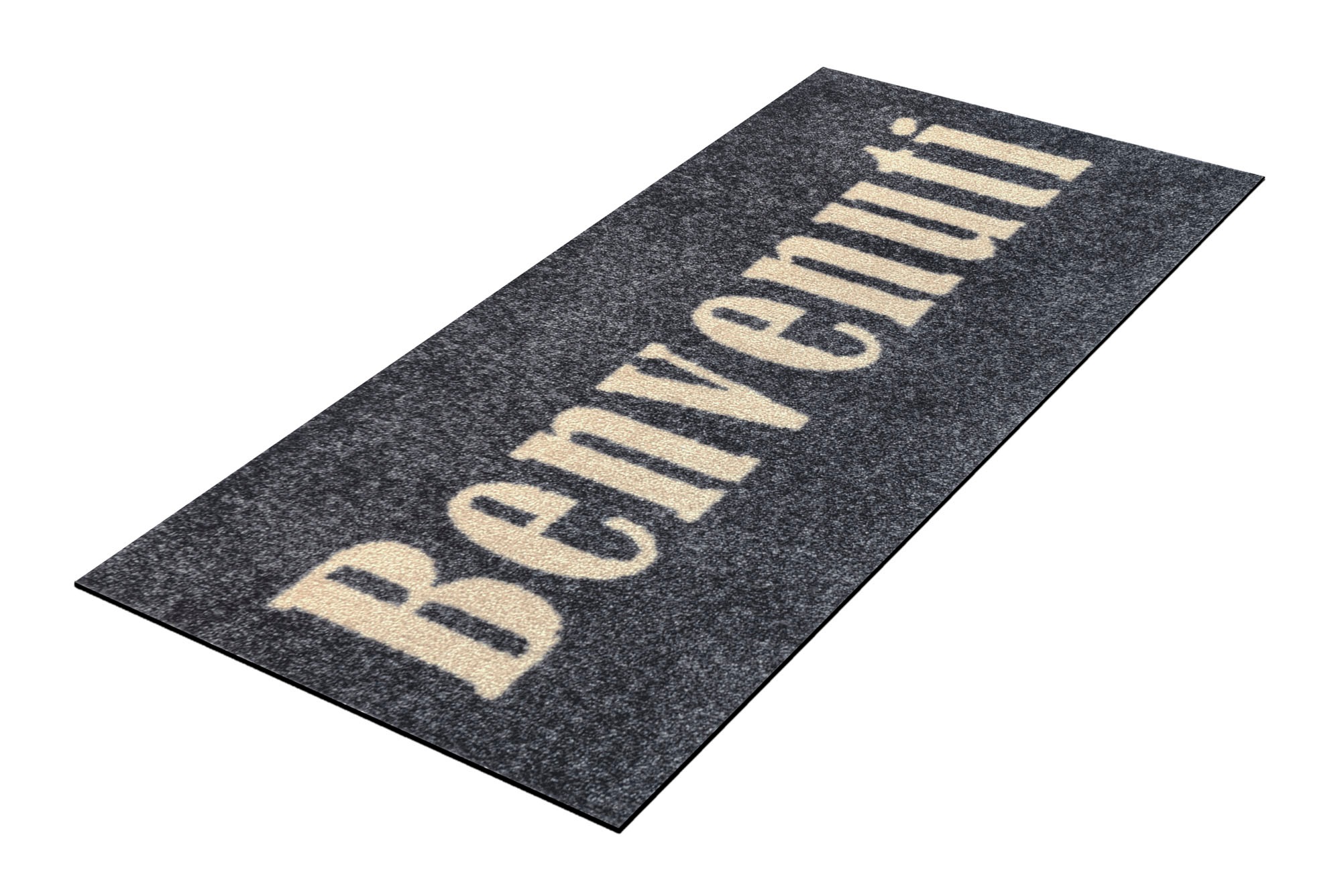 Image of wash+dry by Kleen-Tex Fussmatte »Benvenuti graphite«, rechteckig, 9 mm Höhe bei Ackermann Versand Schweiz