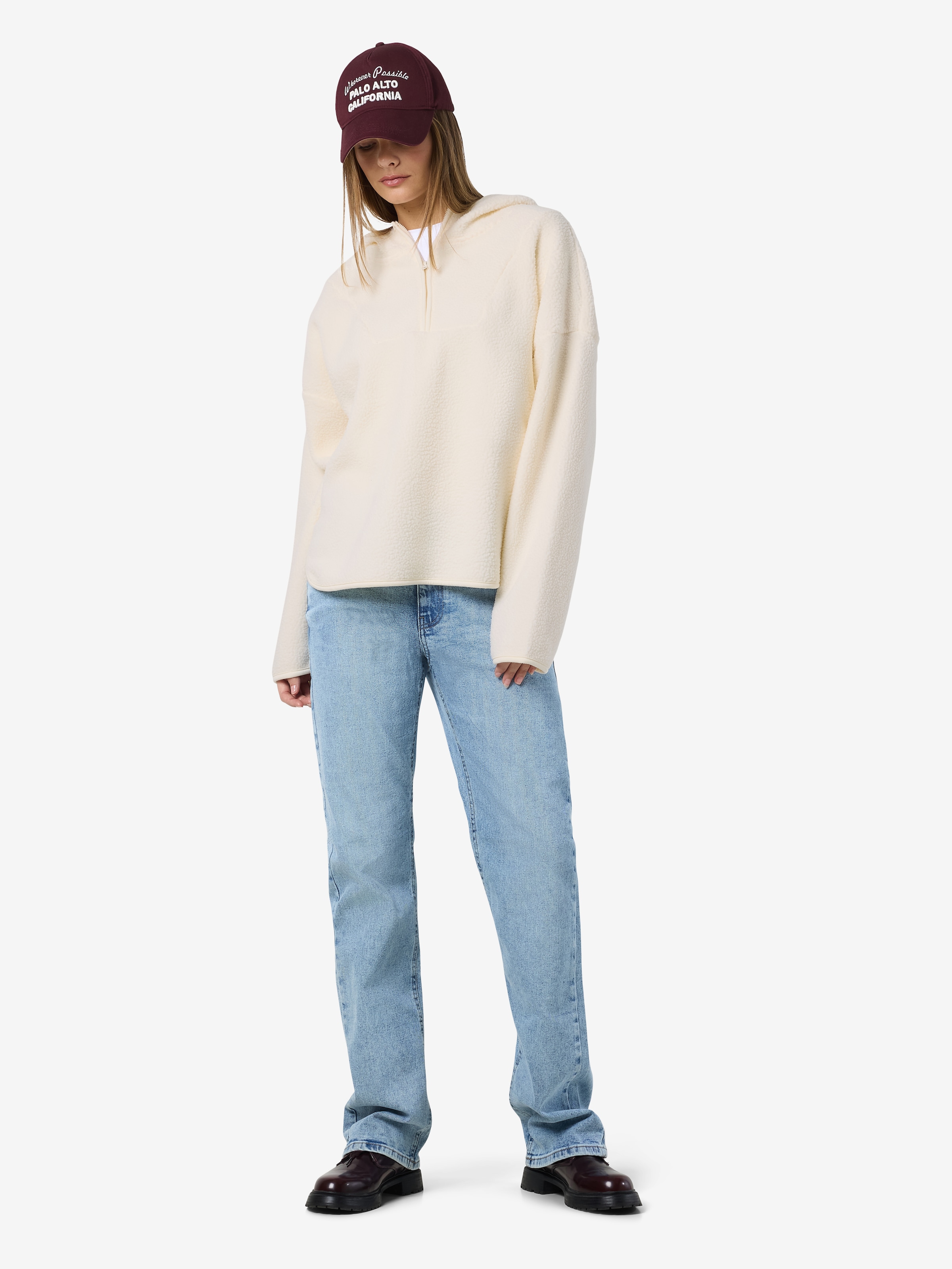 Noisy may Kapuzensweatshirt »NMCOZY L/S HALFWAY ZIP SWEATER JRS NOOS«