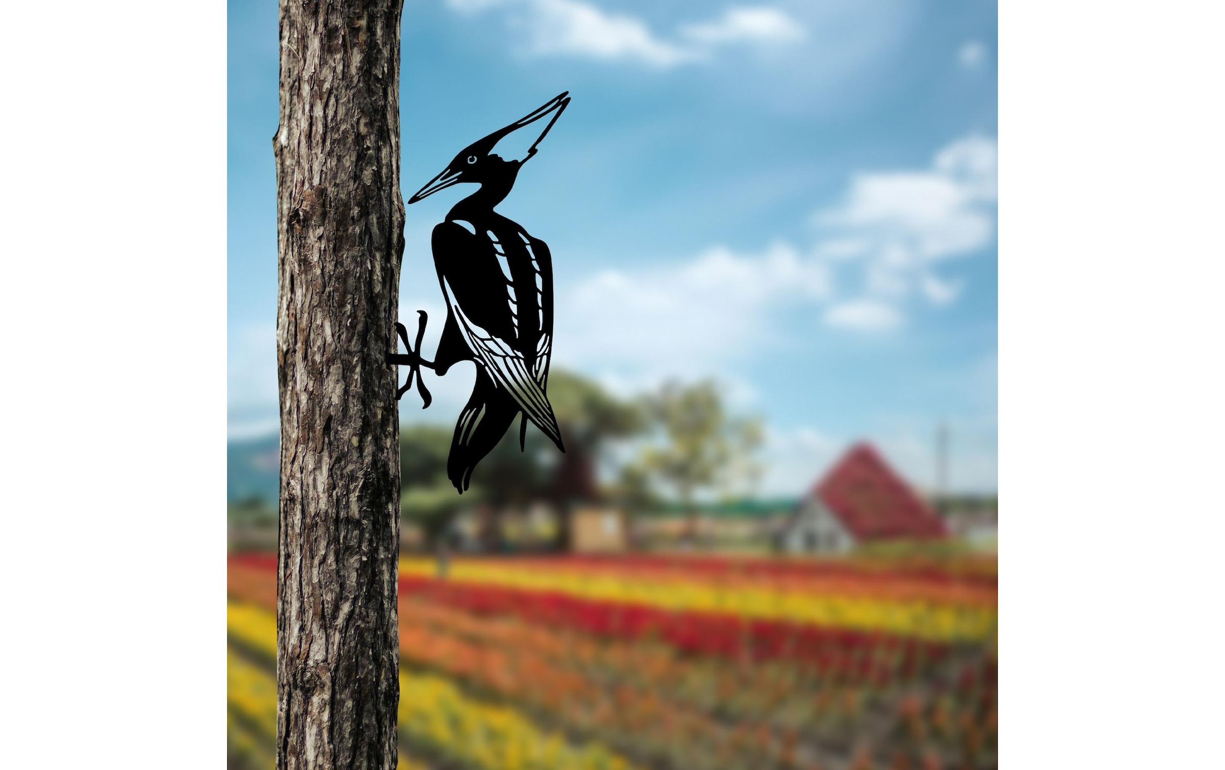 Gartenfigur »Wallxpert Vogel auf Zweig 22 x 40 cm«, (1 St.), Zeigen realistische Details und exquisite Handwerkskunst