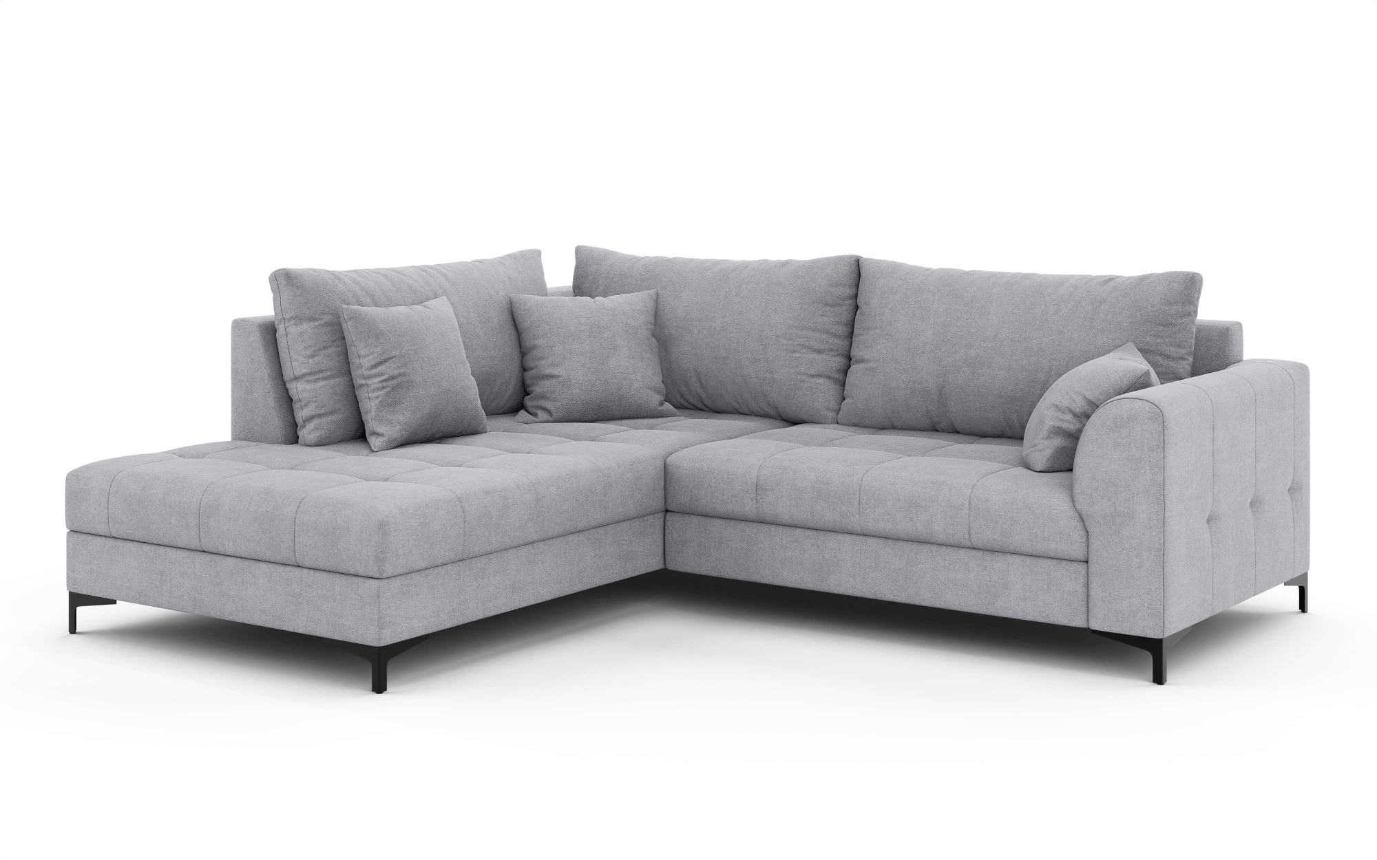 GOODproduct Ecksofa »LEEVKE Design-Sofa mit Ottomane rechts/links bestellbar, Breite 232 cm« in vielen modernen Farben erhältlich, belastbar bis 480 kg