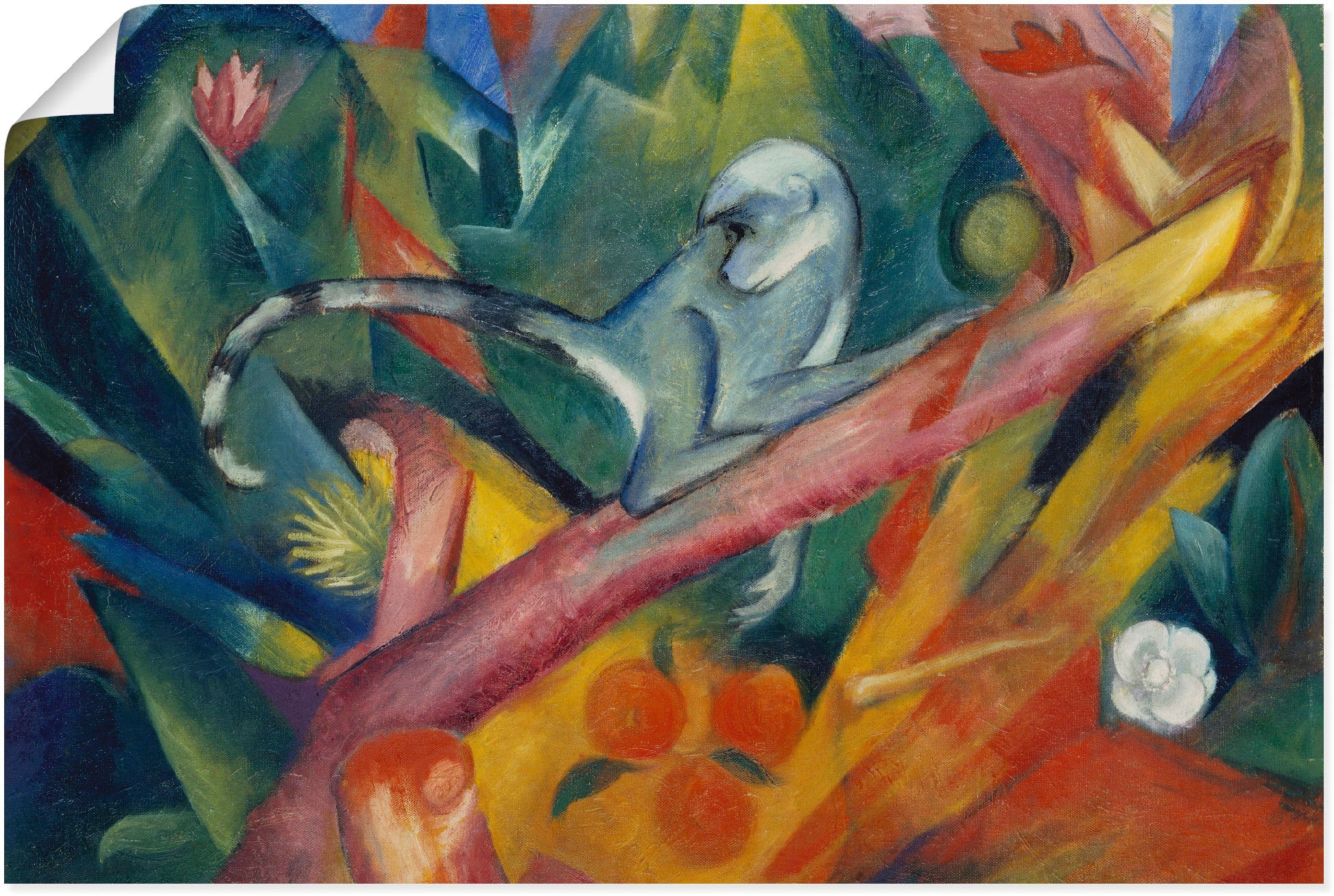 Image of Artland Wandbild »Das Äffchen. 1912«, Wildtiere, (1 St.), in vielen Grössen & Produktarten - Alubild / Outdoorbild für den Aussenbereich, Leinwandbild, Poster, Wandaufkleber / Wandtattoo auch für Badezimmer geeignet bei Ackermann Versand Schweiz