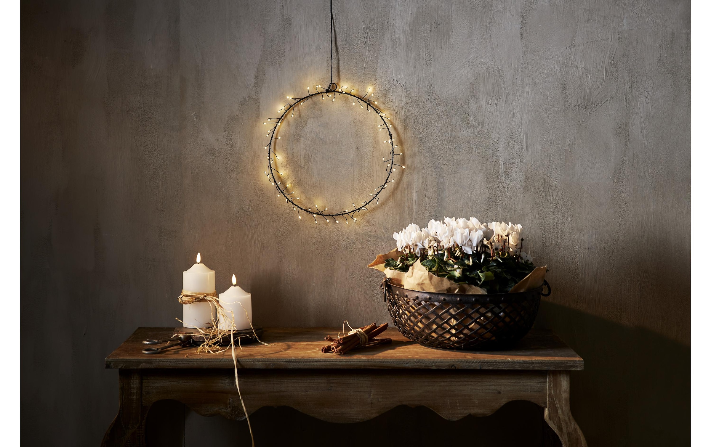   Suspension décorative »LED-Weihnachtskranz«