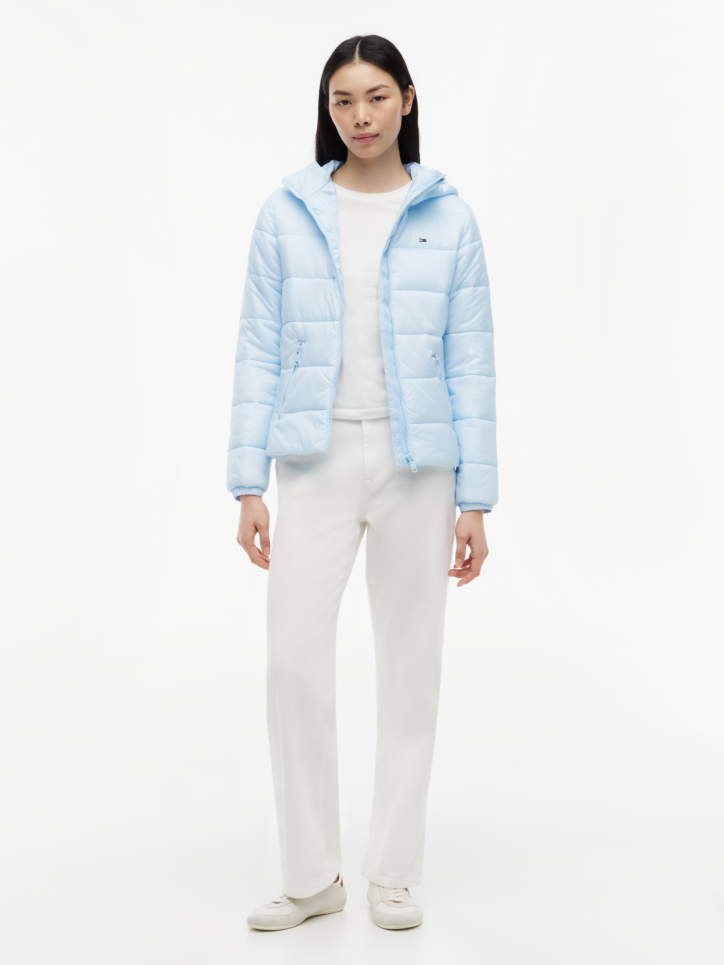 Tommy Jeans Steppjacke »TJW SLIM LW HOODED PADDED JACKET« mit Kapuze Steppware, slim fit, mit Kapuze