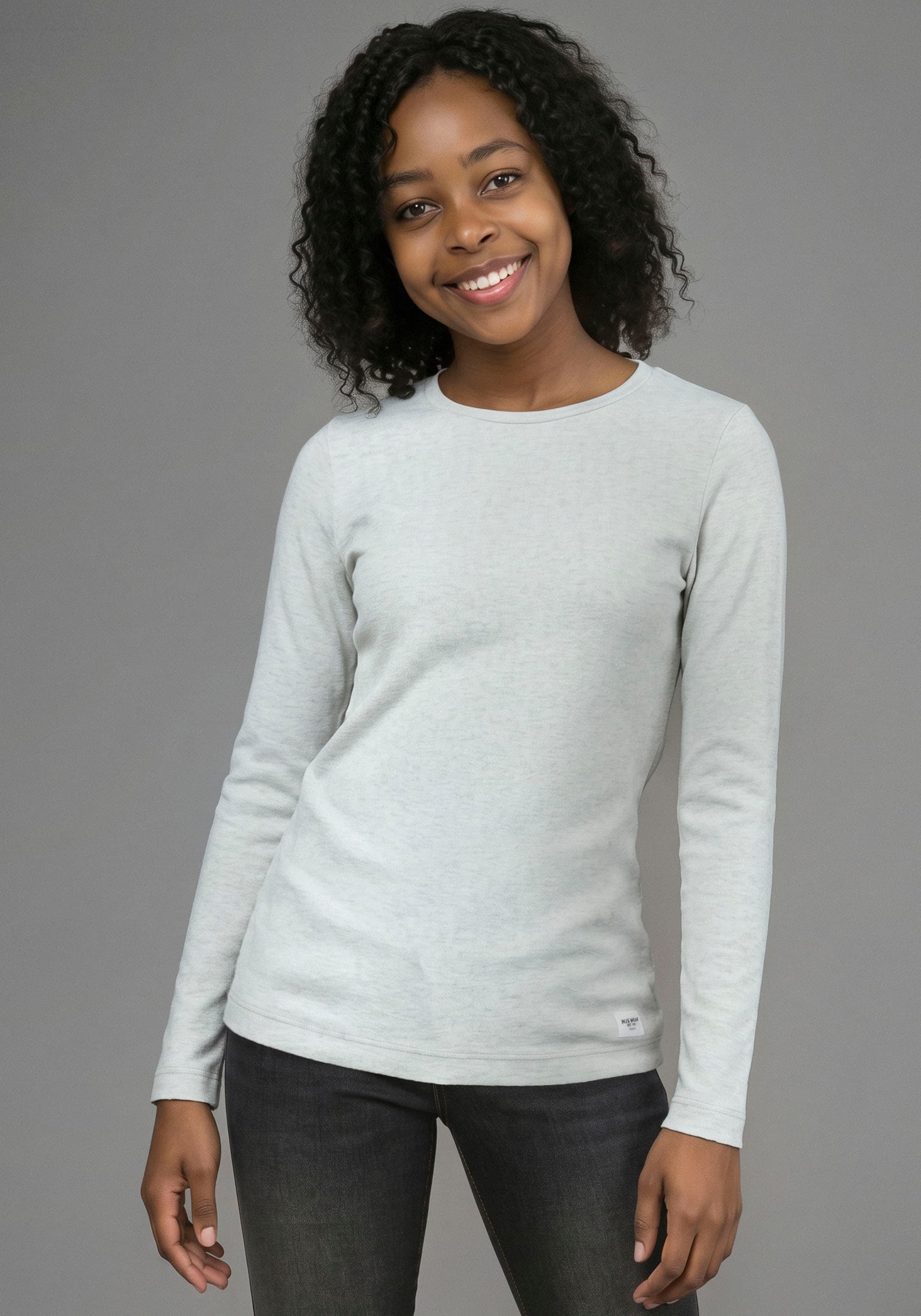H.I.S T-shirt à manches longues »3er Pack H.I.S Shirts in modischen Farben, Must-Have Basic« Paquet, 3,  3 T-shirts basiques à manches longues en lot, longueur aux hanches, coupe basique