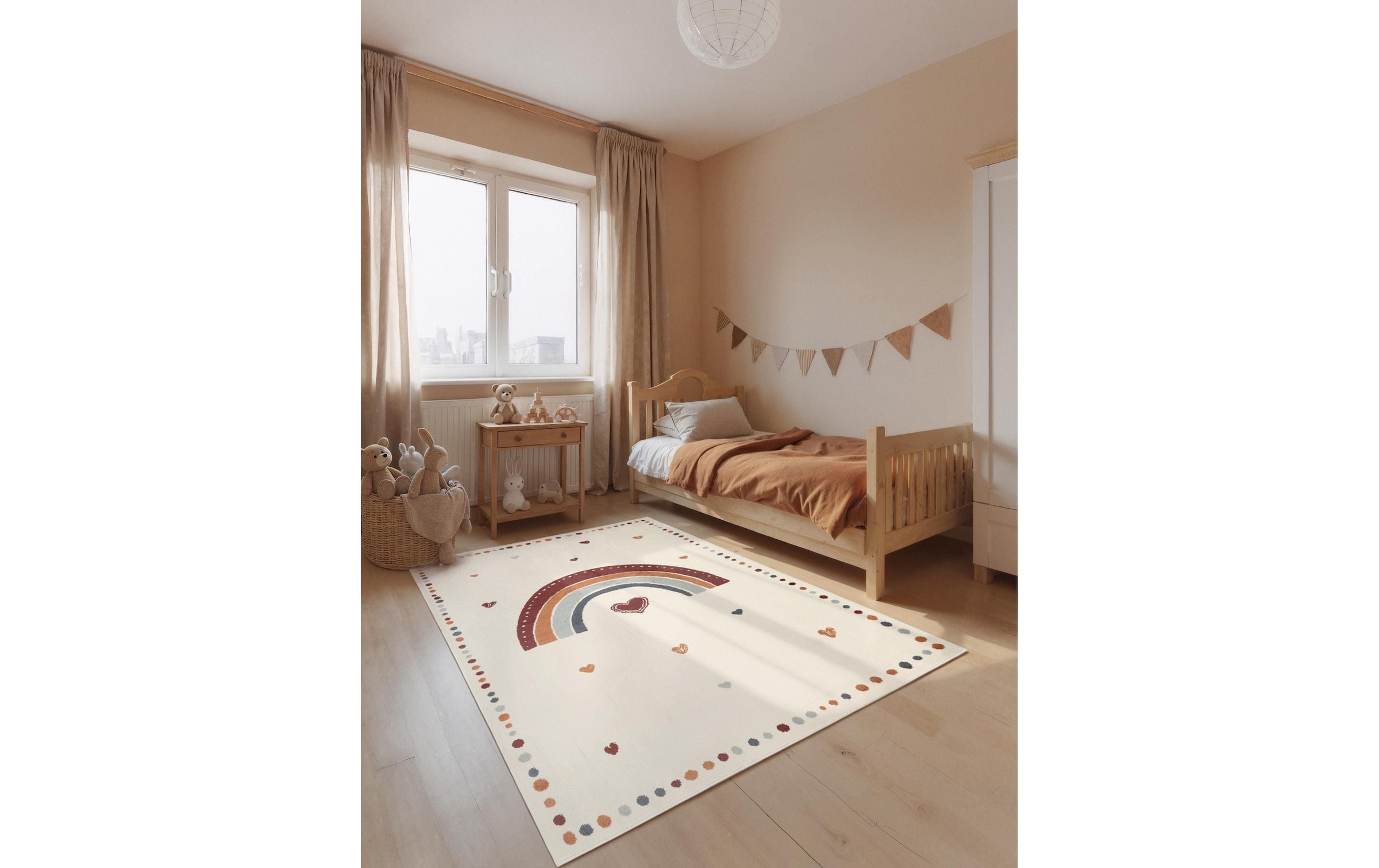 HANSE Home Tapis pour enfants »Luvy« Rectangulaire 10 mm Höhe facile d'entretien, doux, chambre d'enfant, tapis de jeu, sous-tapis de jeu