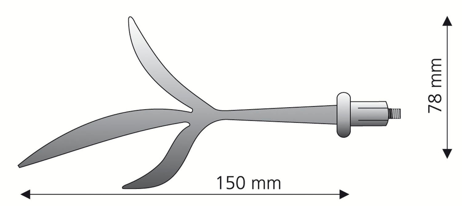 Liedeco Gardinenstangen-Endstück »Endstück, Endknopf Zweig "Esperanca" für 16 mm Stangen«, (2 St.), Endstück, Endknopf