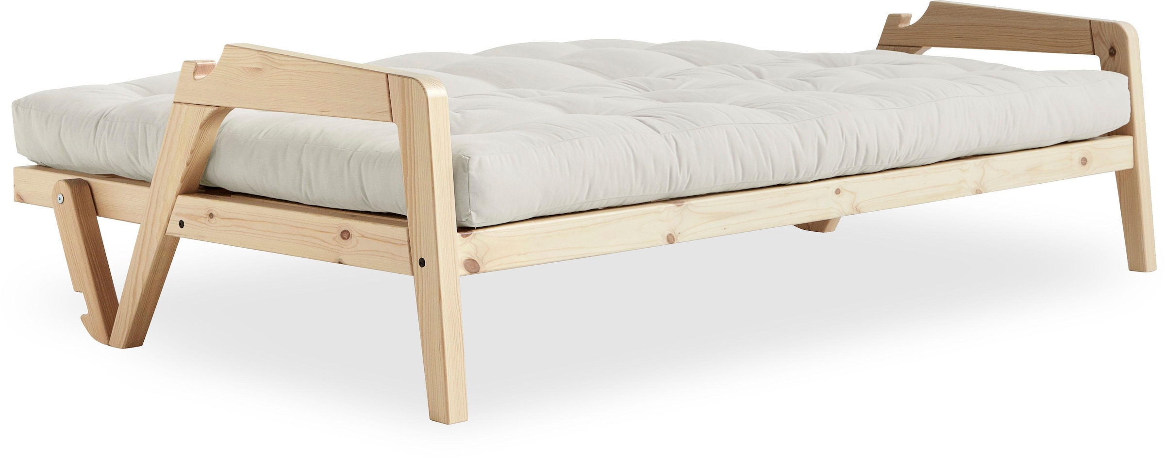 Karup Design Schlafsofa Mit Holzstruktur, inkl. Futonmatratze, Liegefläche 130x190 cm