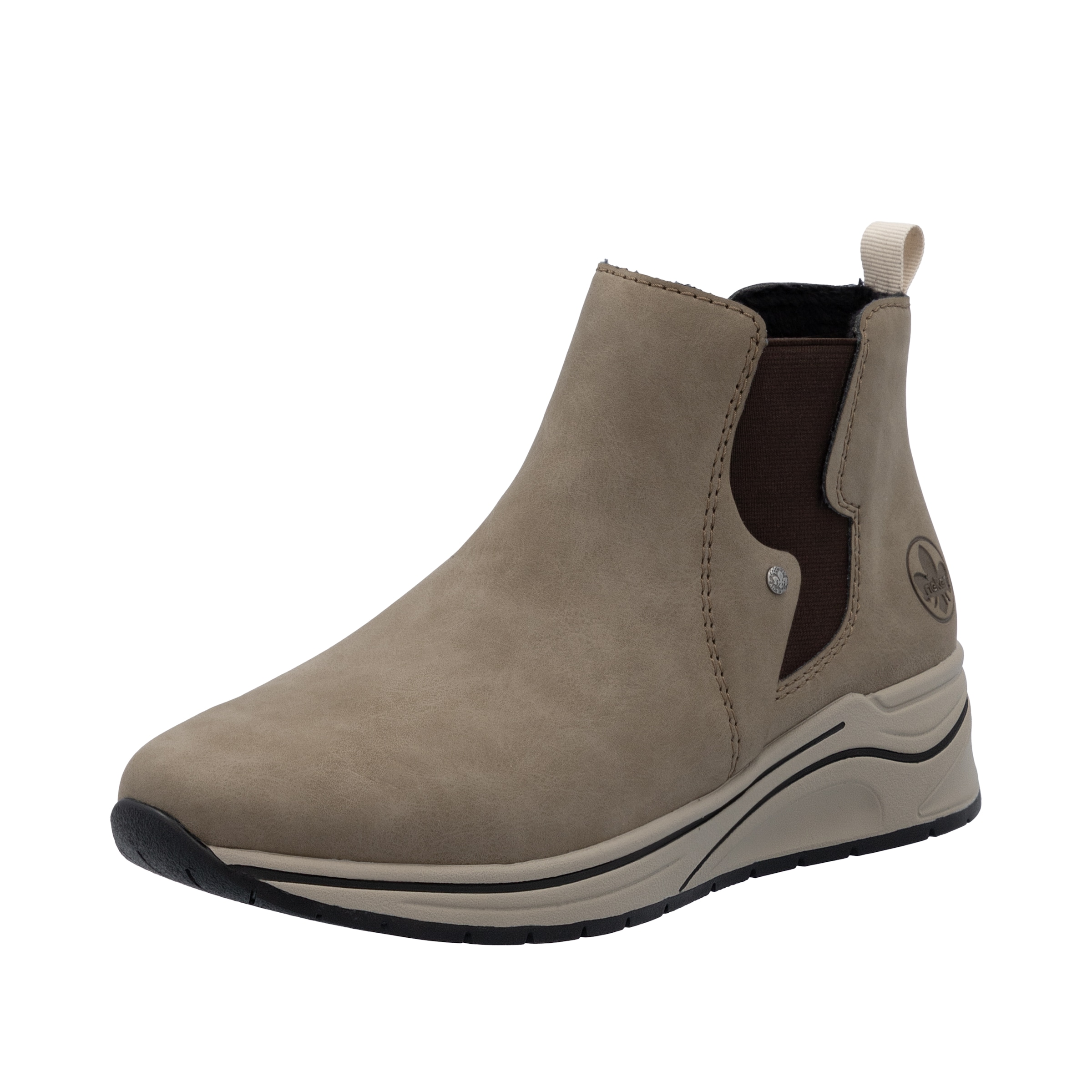 Image of Rieker Chelseaboots Boots, Stiefelette, High Top Sneaker, Keilboots mit Stretcheinsatz