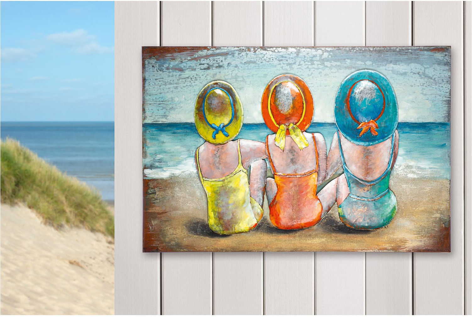 Casablanca by Gilde Tableau sur toile »Bild rechteckig Beach Ladies« 1 cuis tlg.
