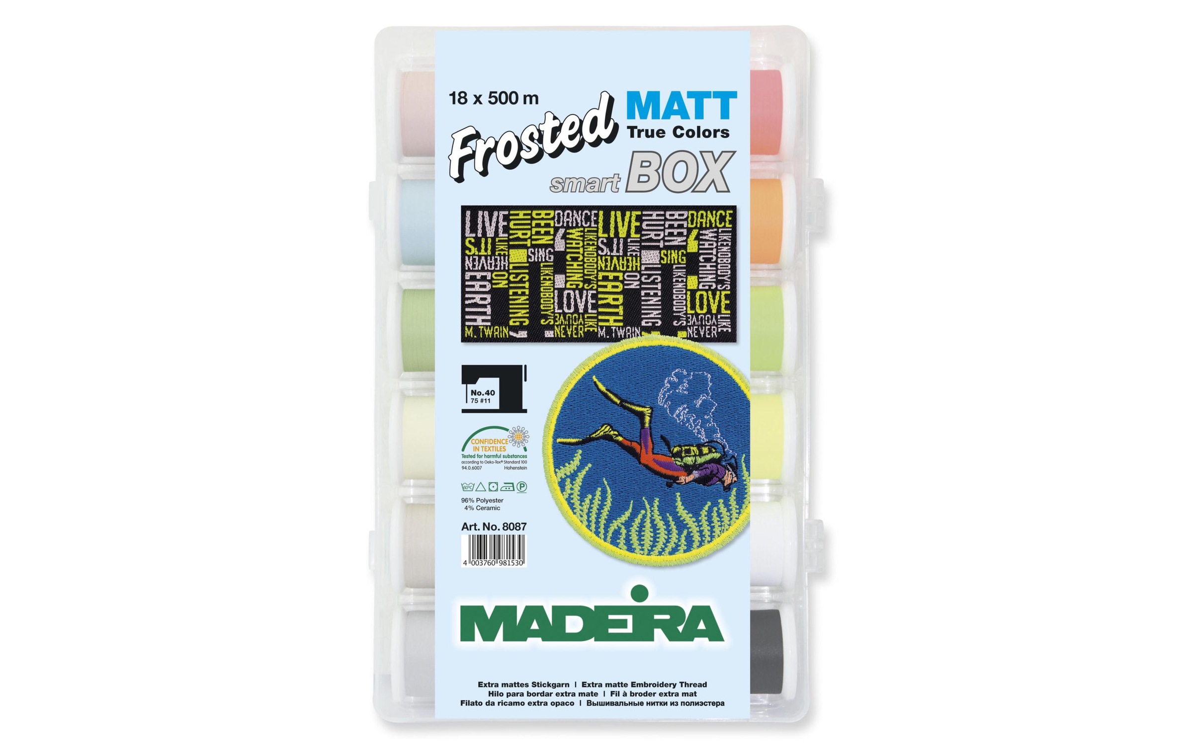 Nähgarn »Madeira Frosted Matt Smartbox Mehrfarbig«