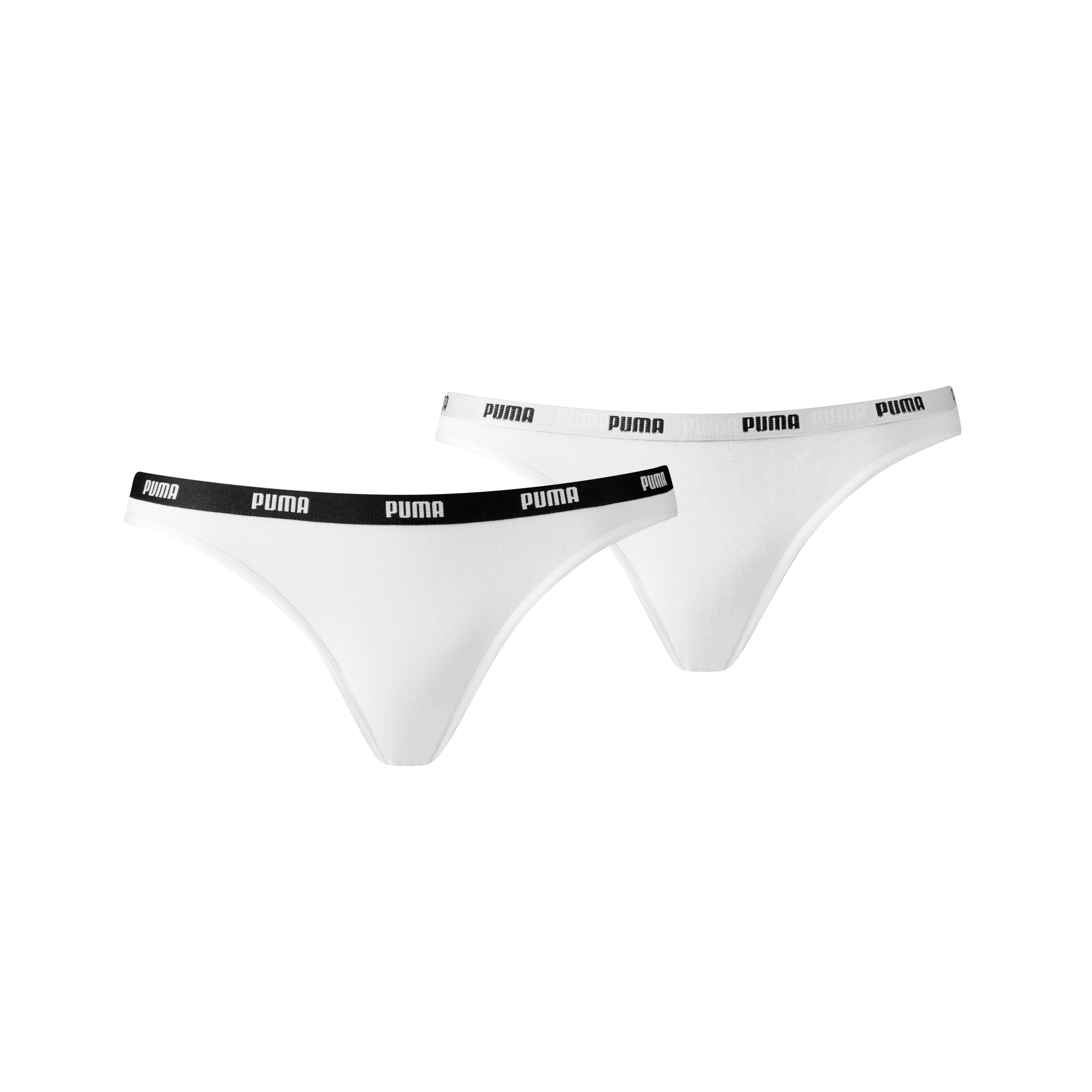 Image of PUMA Bikinislip "PUMA WOMEN BIKINI 2P" 2er Pack, Low-Rise Design, flache Nähte, elastischer Logobund