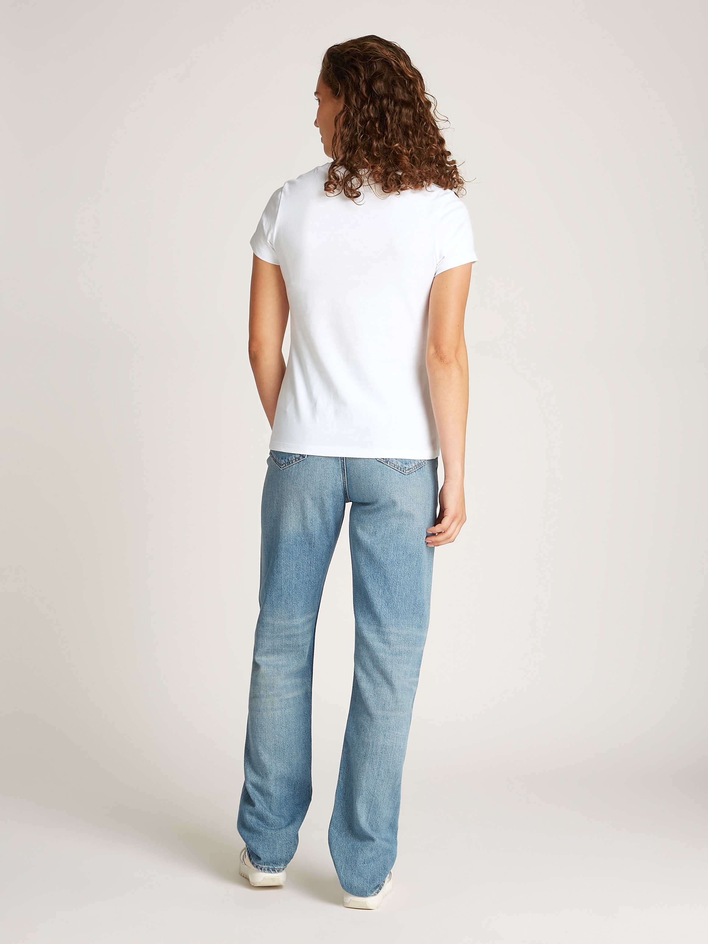 Calvin Klein Jeans T-Shirt »LOGO ELASTIC T-SHIRT«, mit Logostickerei