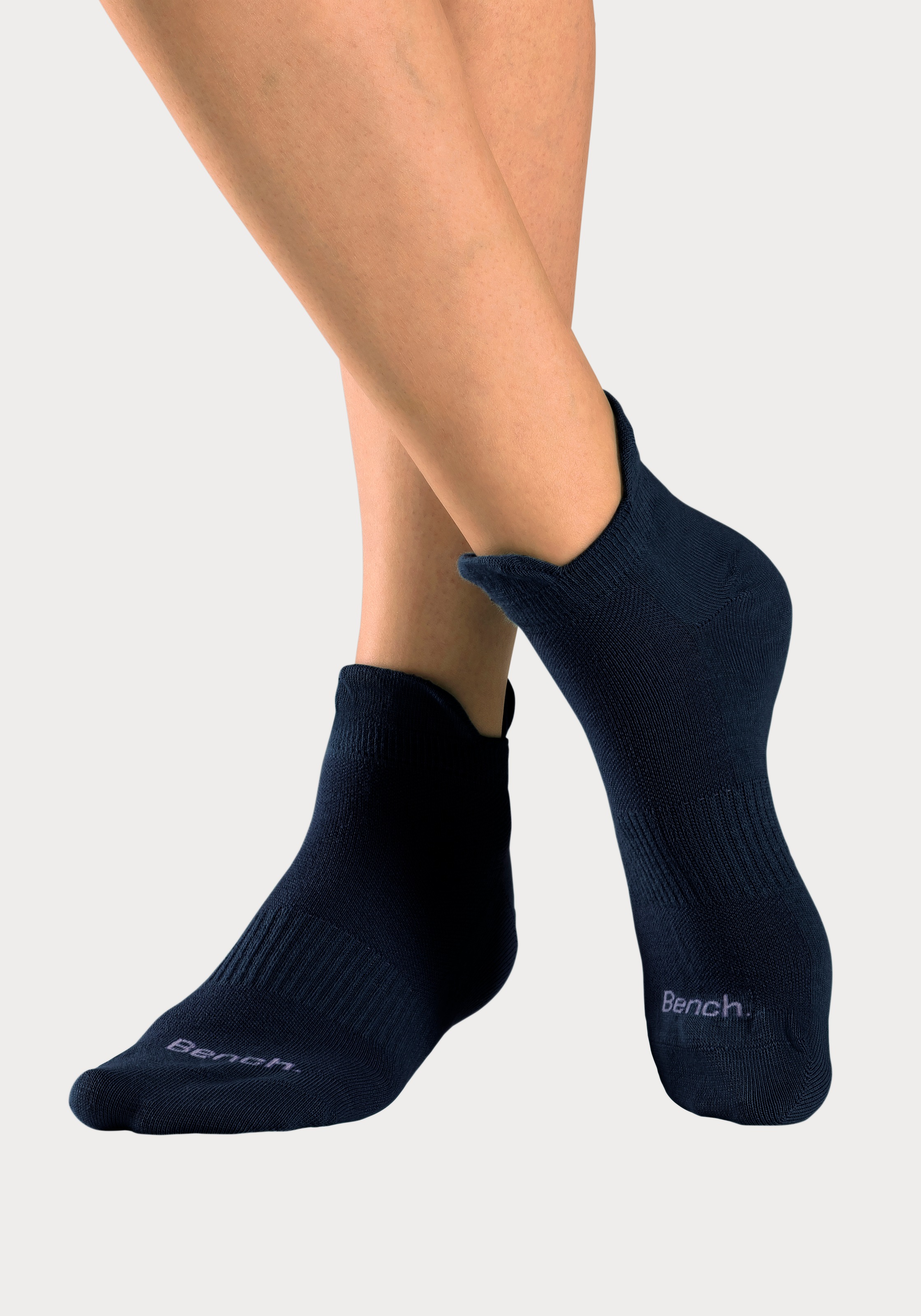 Bench. Chaussettes de baskets Packung, 6 cuis tlg. mit feiner Mesh Konstruktion und Mittelfussgummi