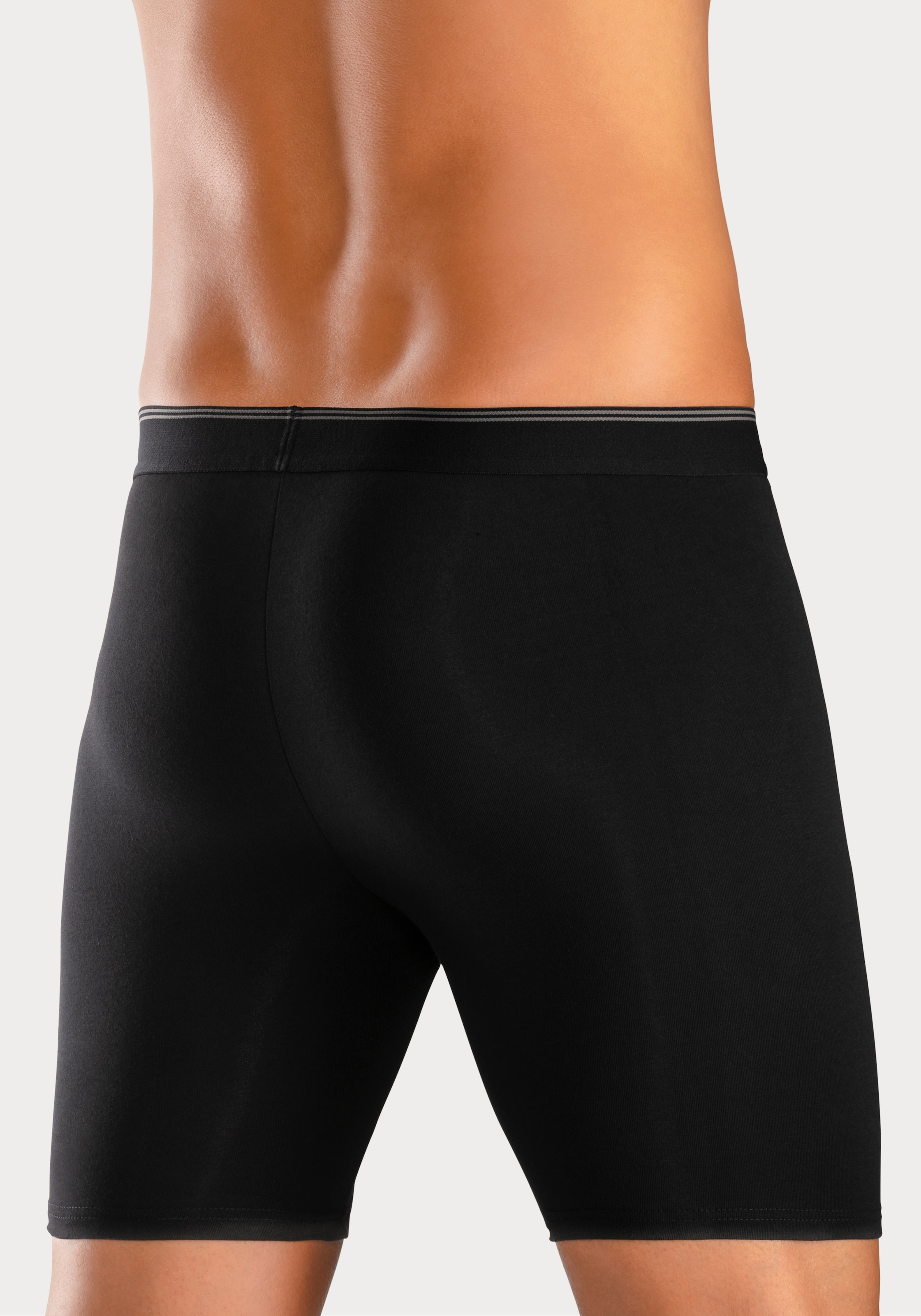 Buffalo Langer Boxer »Boxershorts für Herren«, (Packung, 3 St.), in langer Form ideal auch für Sport und Trekking