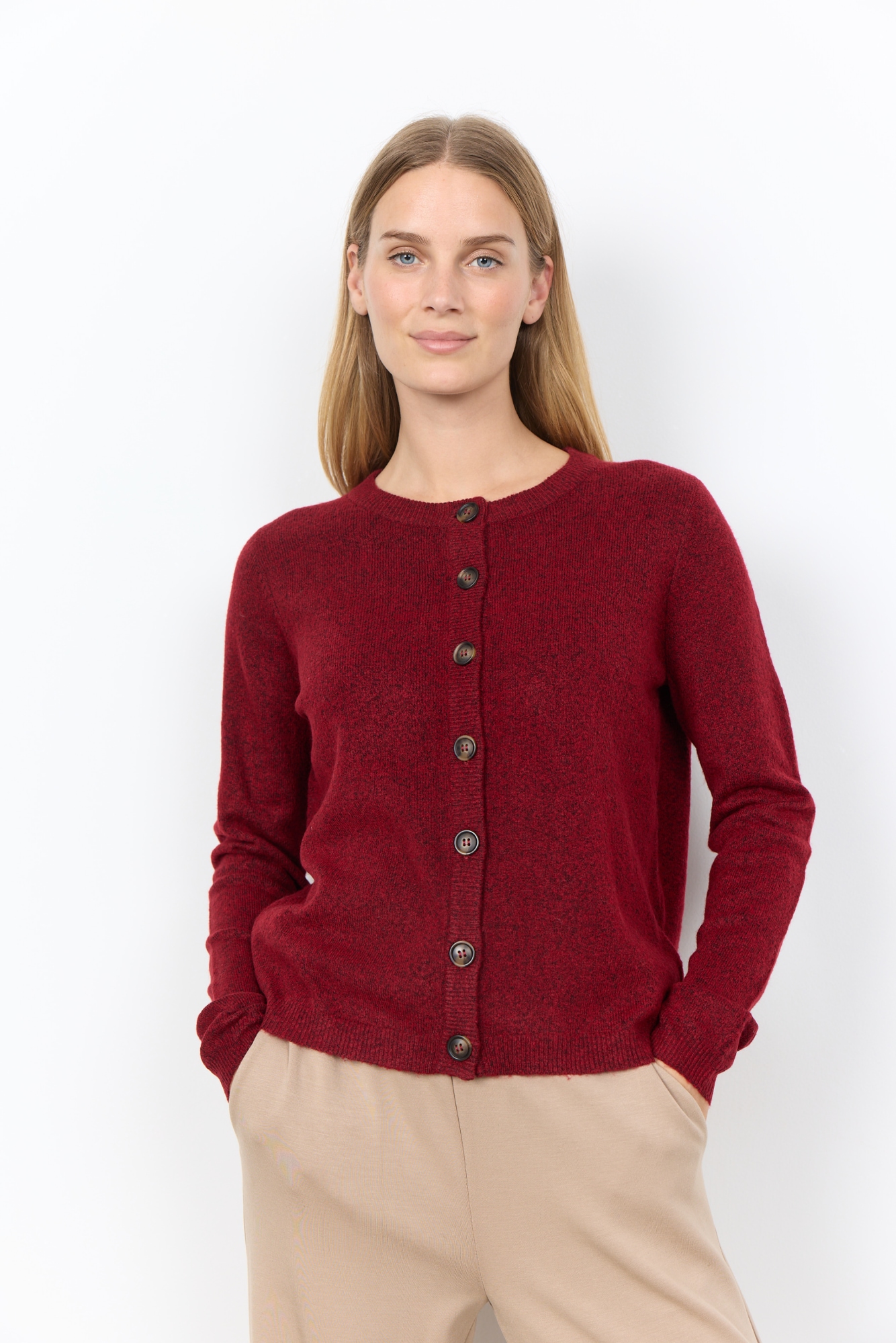 soyaconcept Veste en tricot »SC-ORLEAN 2« mélange de matériaux