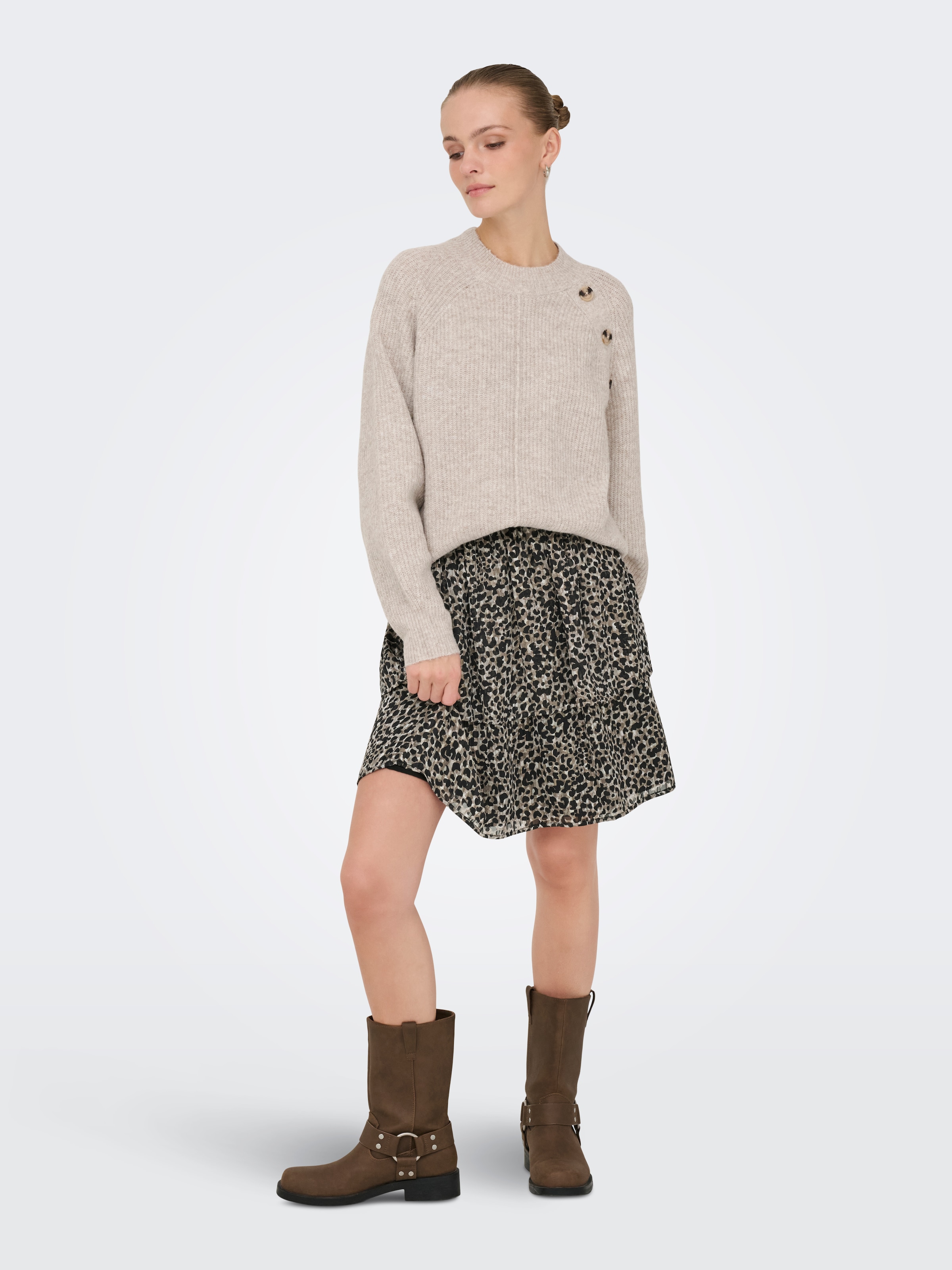 ONLY Jupe midi »ONLMAVIE LIFE SHORT LOOSE SKIRT WVN«