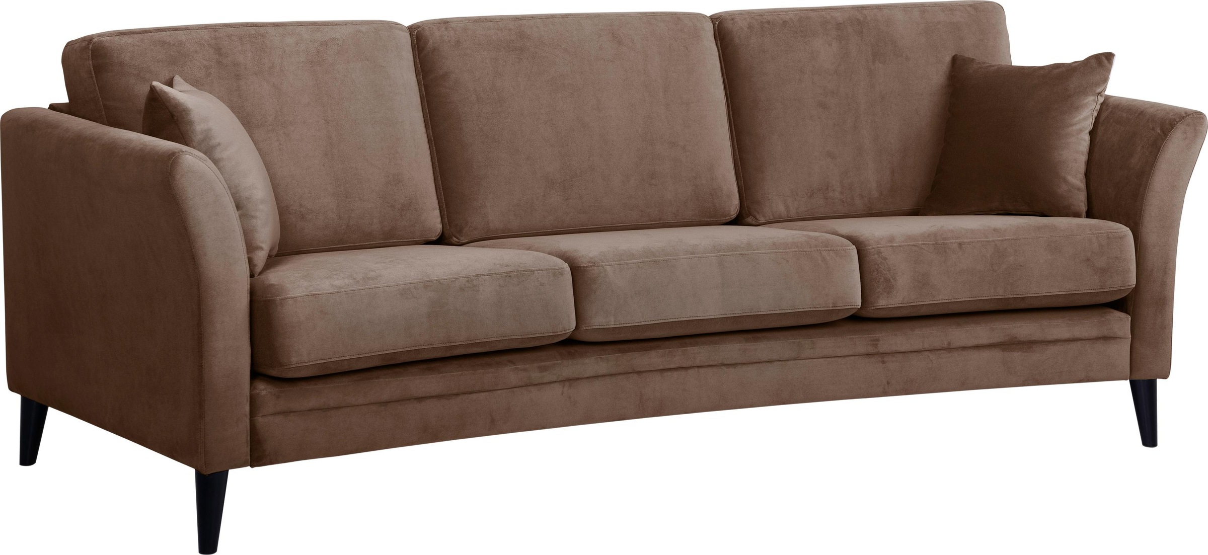 Image of Premium collection by Home affaire 3-Sitzer »Francesca«, mit leicht gerundeter Form, Holzfüsse bei Ackermann Versand Schweiz