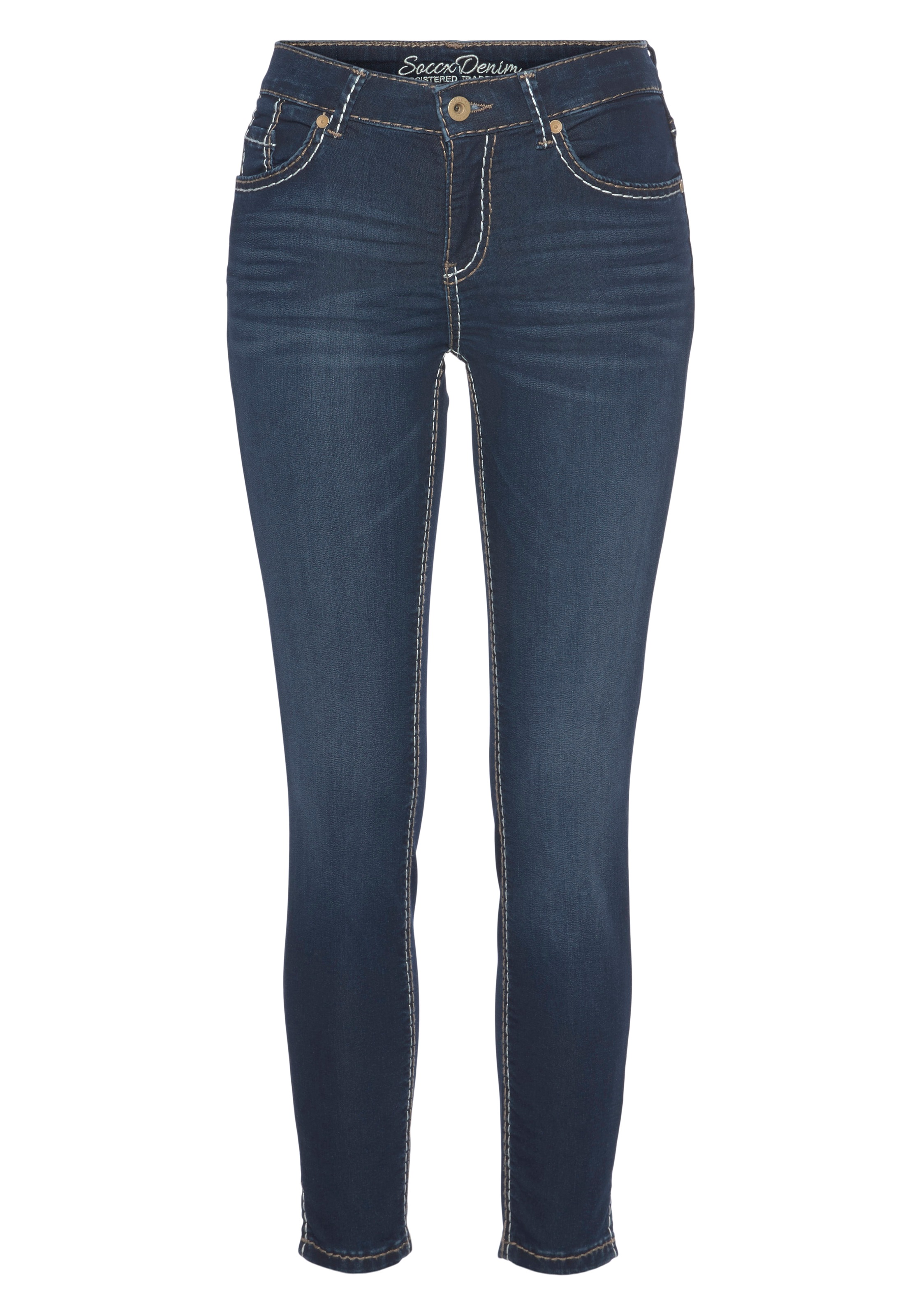 Image of SOCCX 5-Pocket-Jeans, mit seitlichen Schlitzen bei Ackermann Versand Schweiz