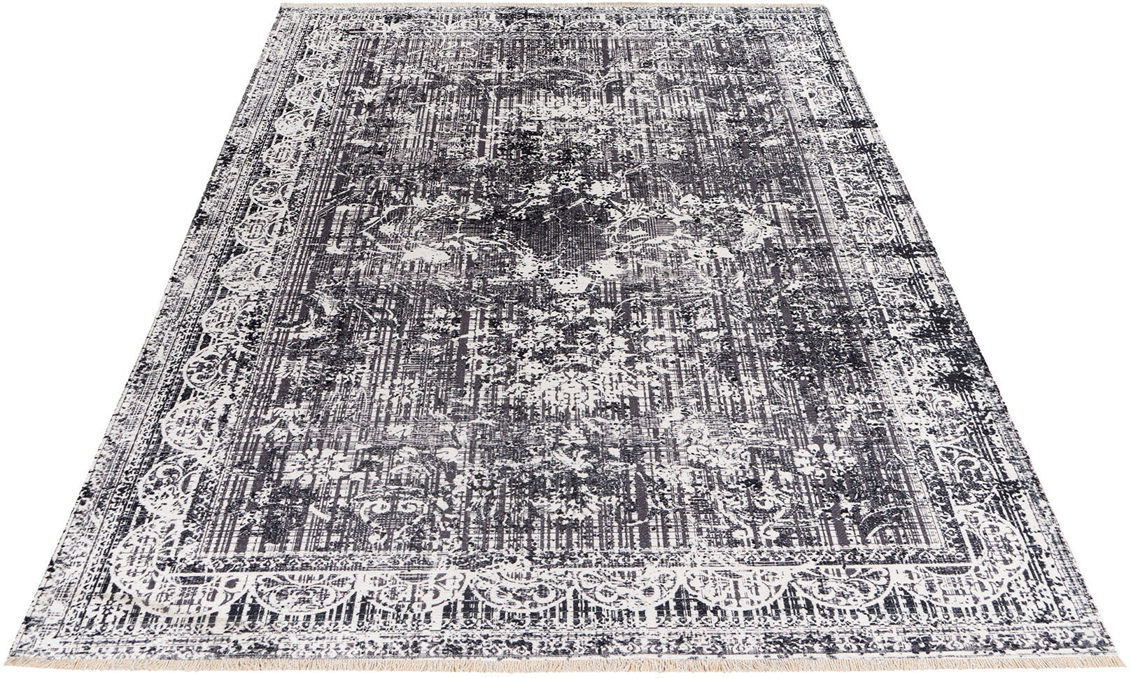 Image of Obsession Teppich »My Valencia 632«, rechteckig, 6 mm Höhe, recycelte Materialien, Orient-Optik, Vintage Design, mit Fransen, waschbar, In- und Outdoor geeignet, Wohnzimmer bei Ackermann Versand Schweiz