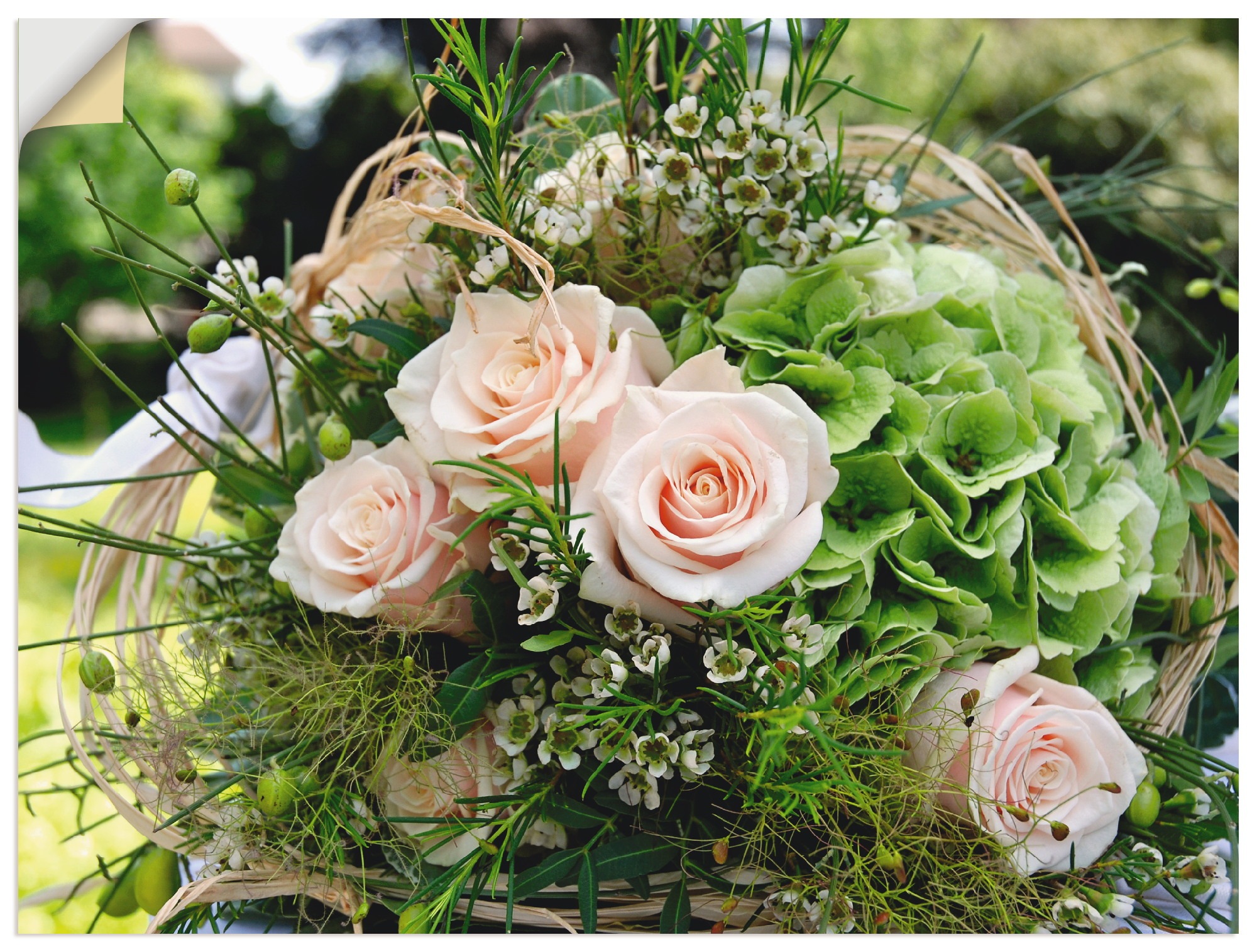 Image of Artland Wandbild »Blumenstrauss«, Blumen, (1 St.), in vielen Grössen & Produktarten - Alubild / Outdoorbild für den Aussenbereich, Leinwandbild, Poster, Wandaufkleber / Wandtattoo auch für Badezimmer geeignet bei Ackermann Versand Schweiz