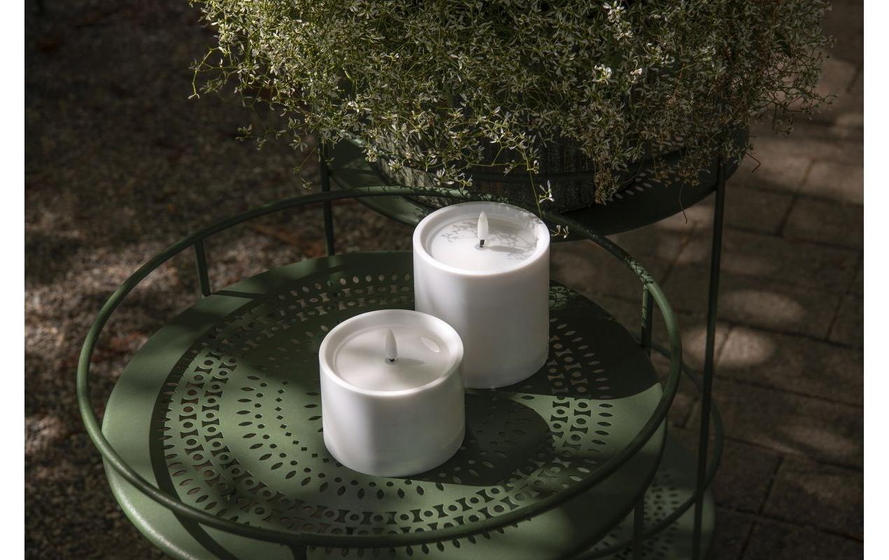 STT LED-Kerze »Set 2 Stück 10 cm« Zweiteiliges Solar-Kerzenset für drinnen und draussen