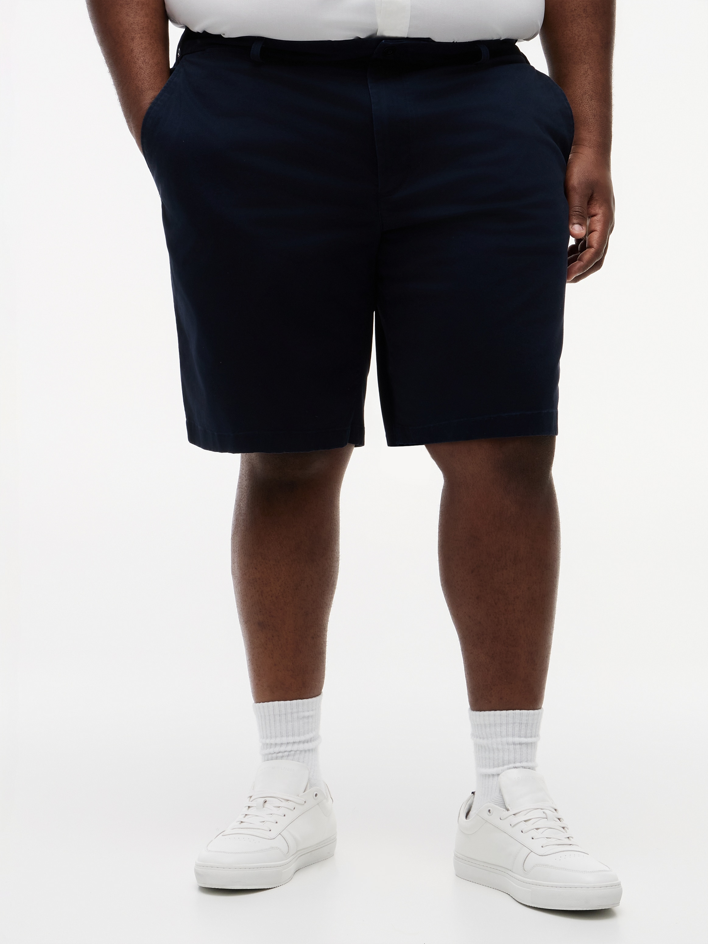 Image of Tommy Hilfiger Big & Tall Shorts "BT-DNTN 9.5 ESS TWILL W/ BELT-B" Grosse Grösse, normale Passform