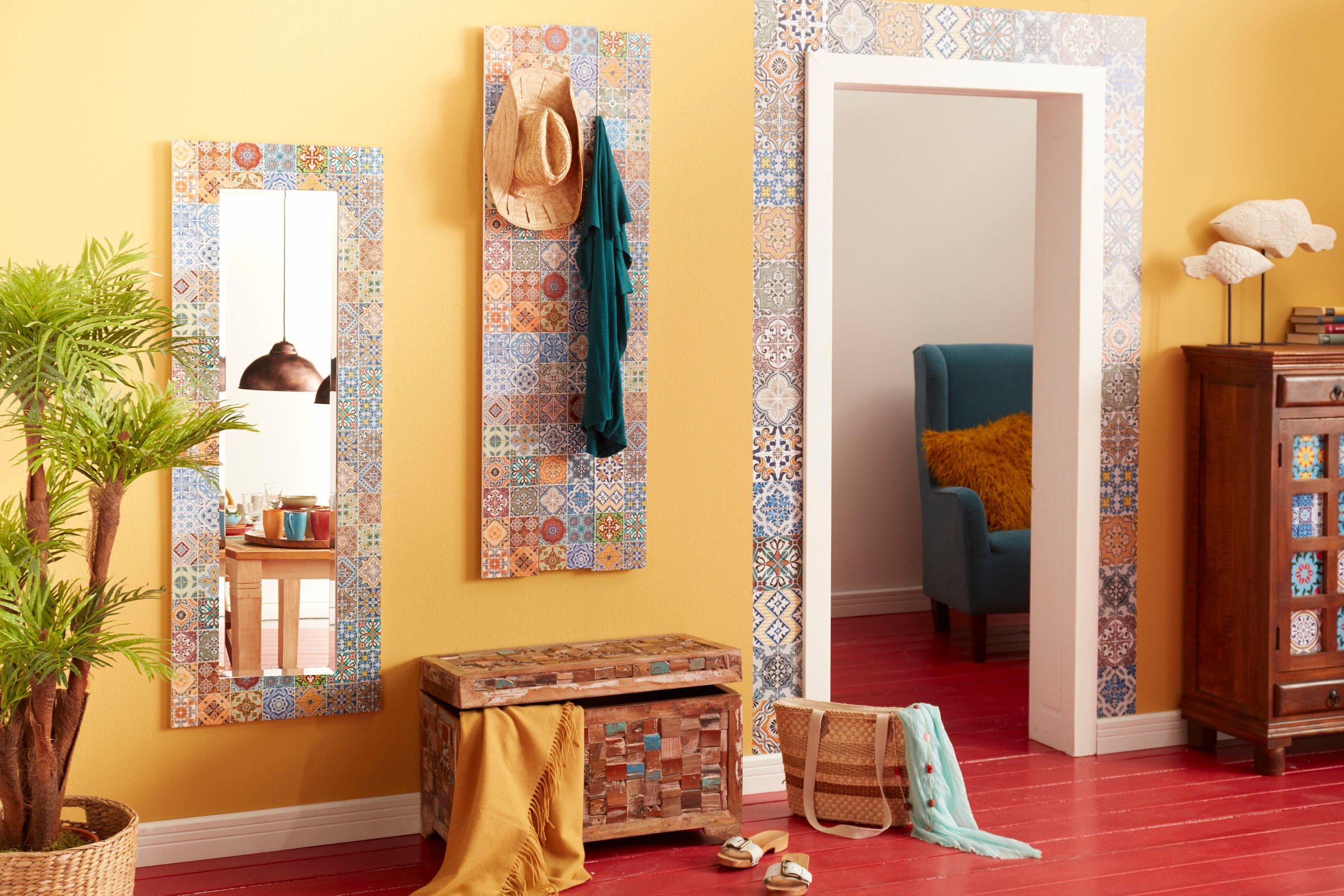 Home affaire Fliesenaufkleber »Ornamente« Stickerfliesen, selbstklebend, Sticker, 12er Set