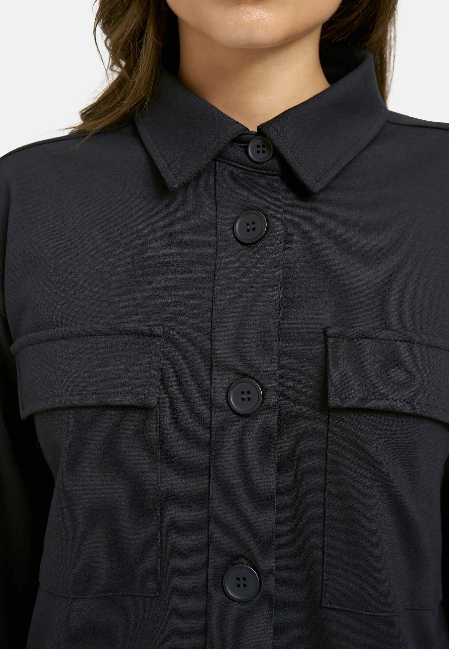 Smith & Soul Hemdjacke mit aufgesetzten Taschen, Jersey