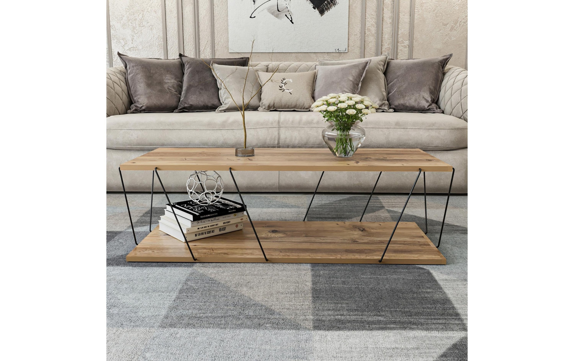 WOODY FASHION Beistelltisch »Labranda 120 x 30 x 50 cm Nature«