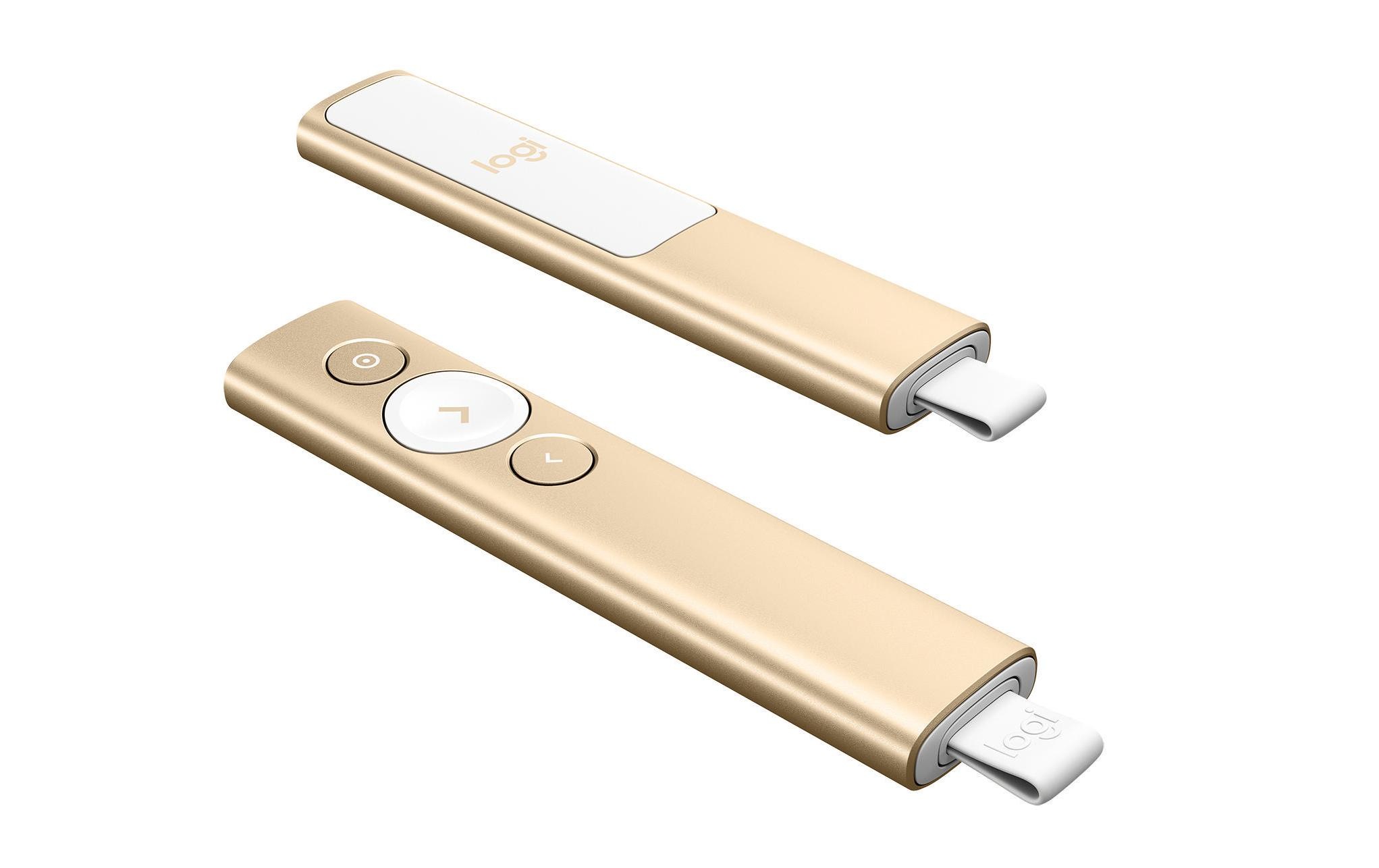 Logitech Laserpointer »Presenter Spotlight Goldfarben«